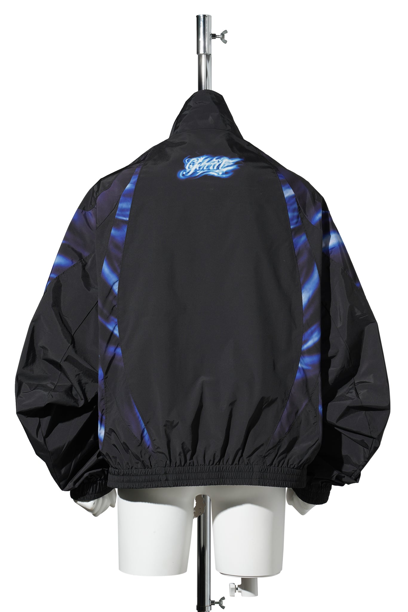 NYLON JACKET / BLACK/BLUE