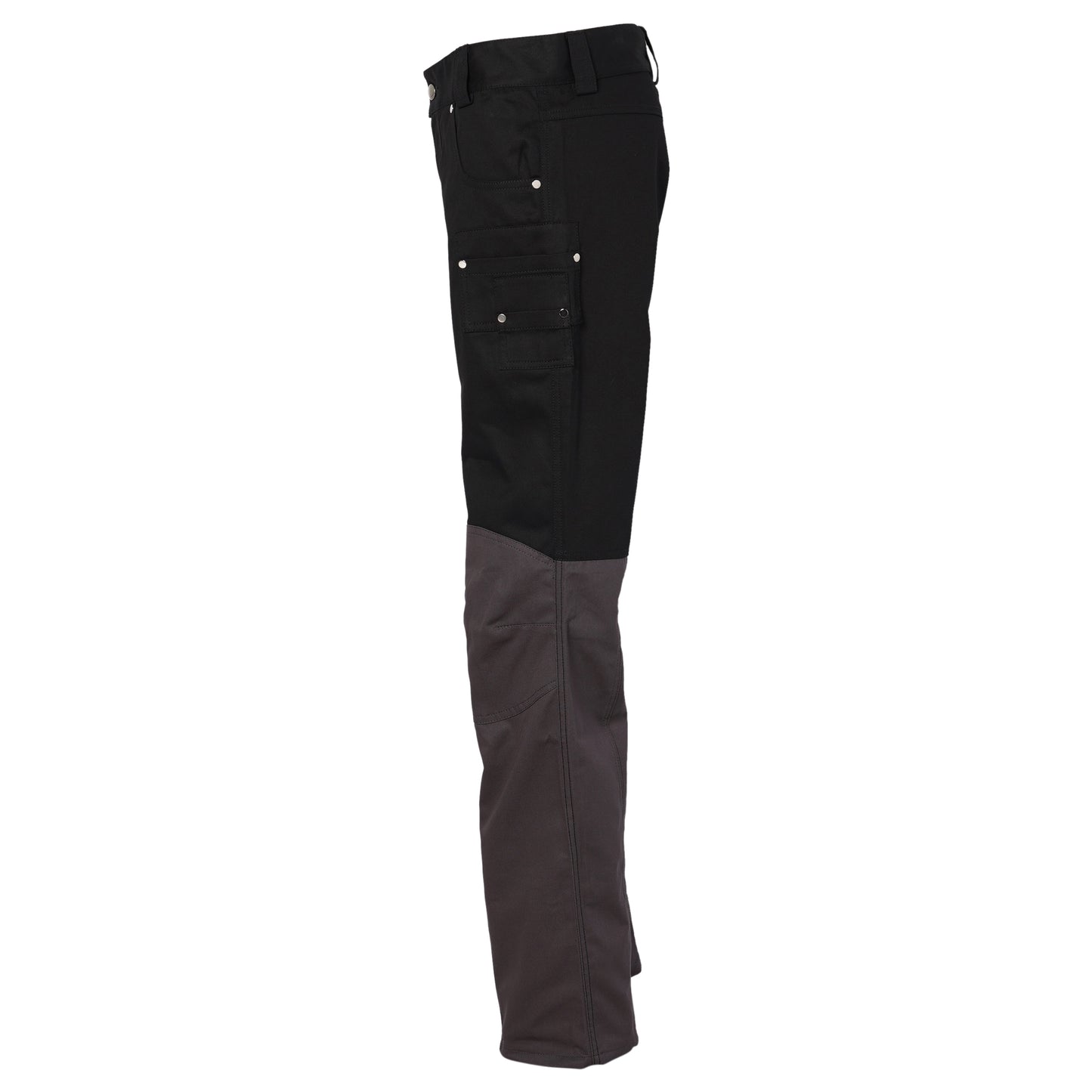 CARGO TROUSERS WITH KNEE PATCHES / BLACK/DARK GREY