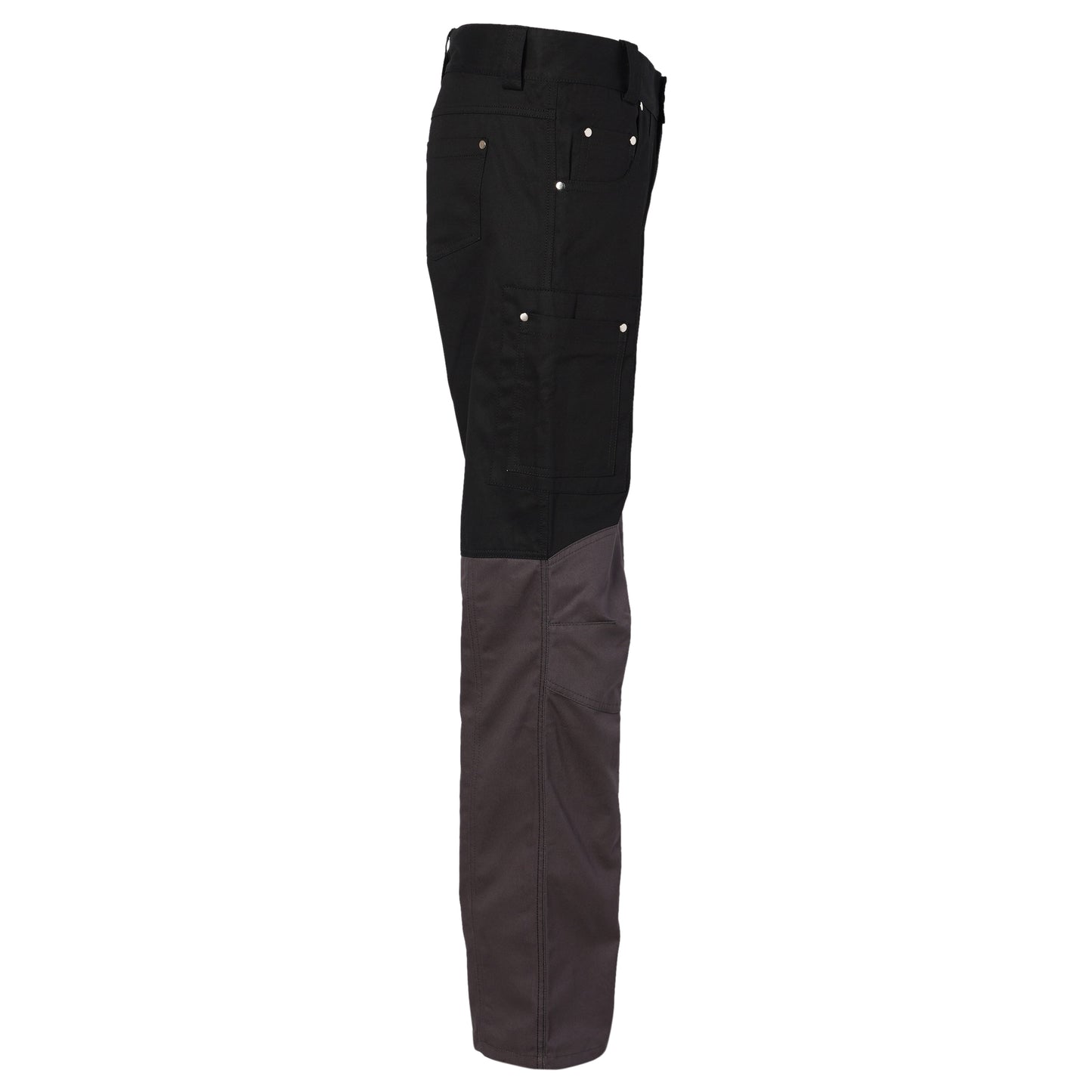 CARGO TROUSERS WITH KNEE PATCHES / BLACK/DARK GREY