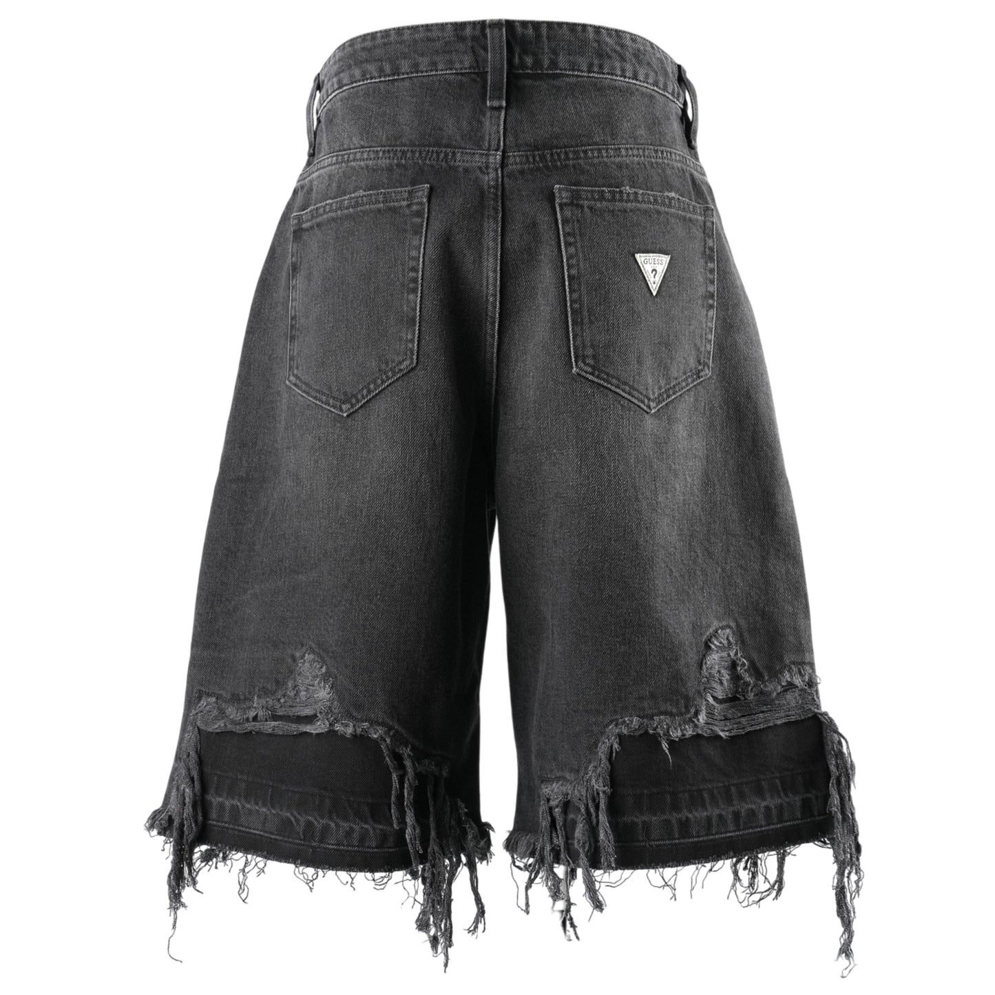 GUSA DISTRESSED SHORT / GBS2:GUSA SANDED BLACK WA