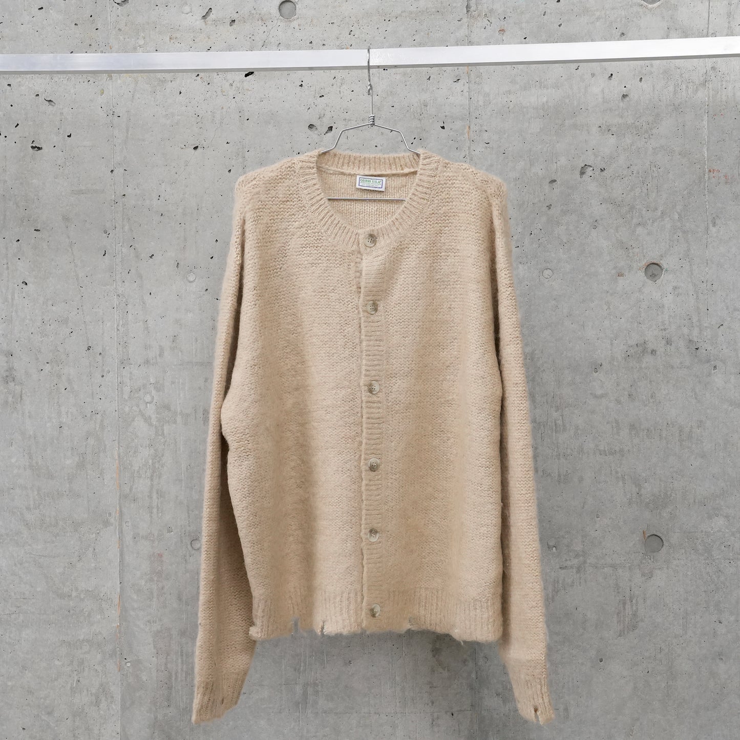 GUSA FUZZY CARDIGAN / F1WJ:OX TAN MULTI