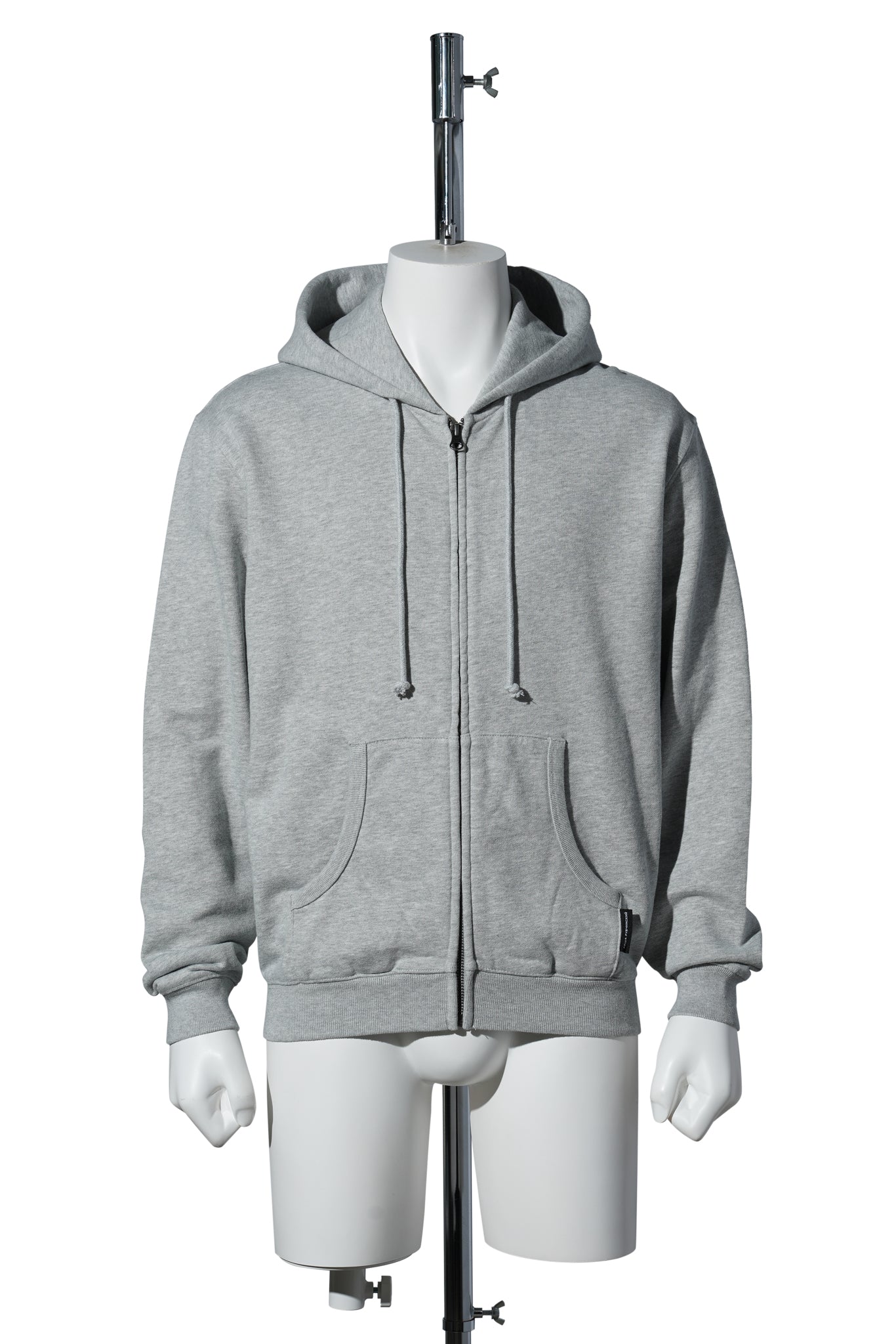 ZIPPED HOODIE / GREY