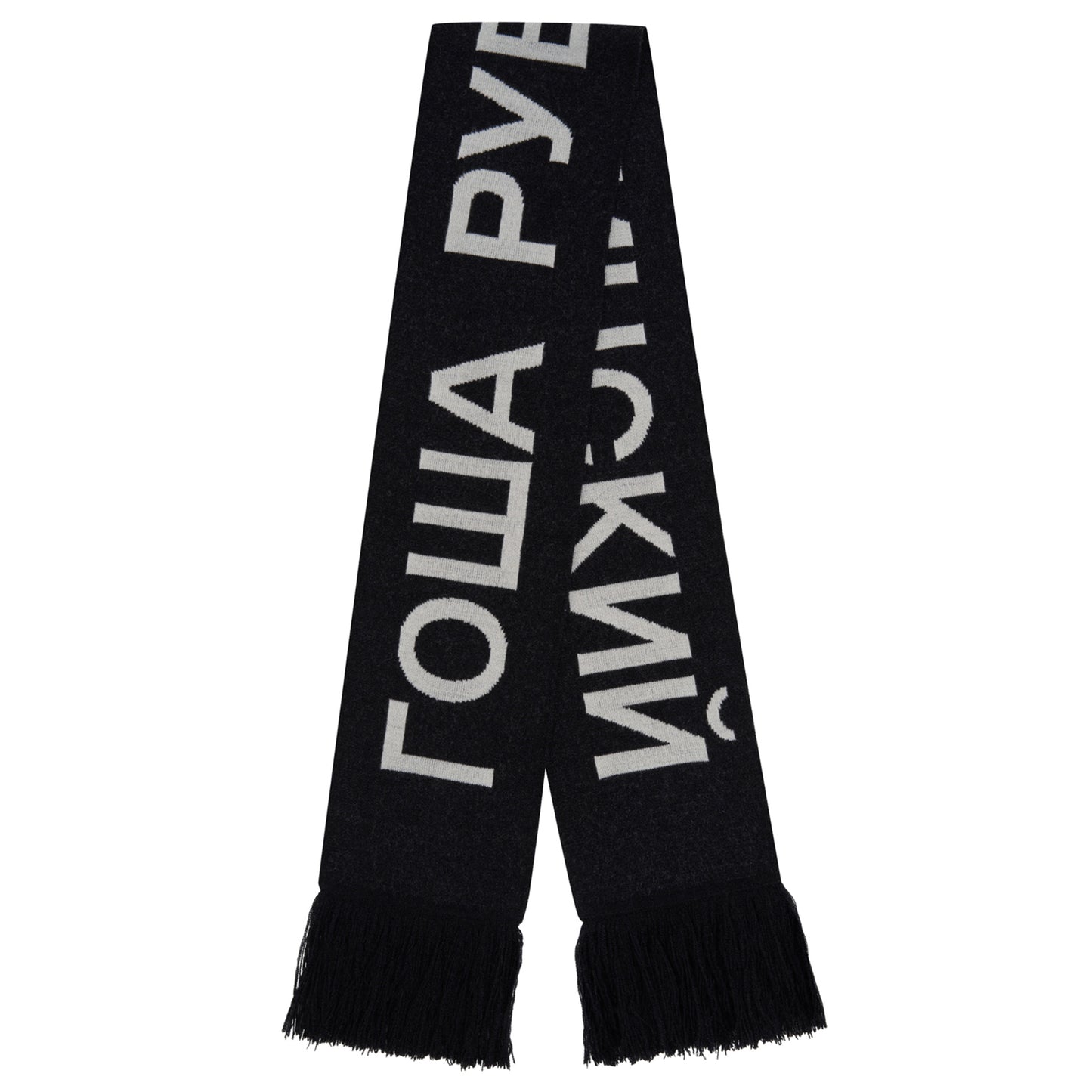 KNITTED SCARF / BLACK