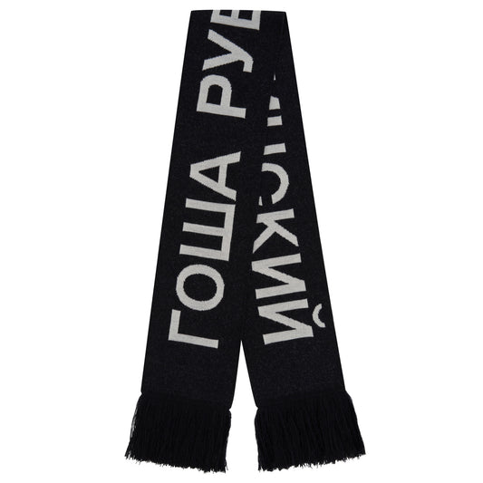 KNITTED SCARF / BLACK