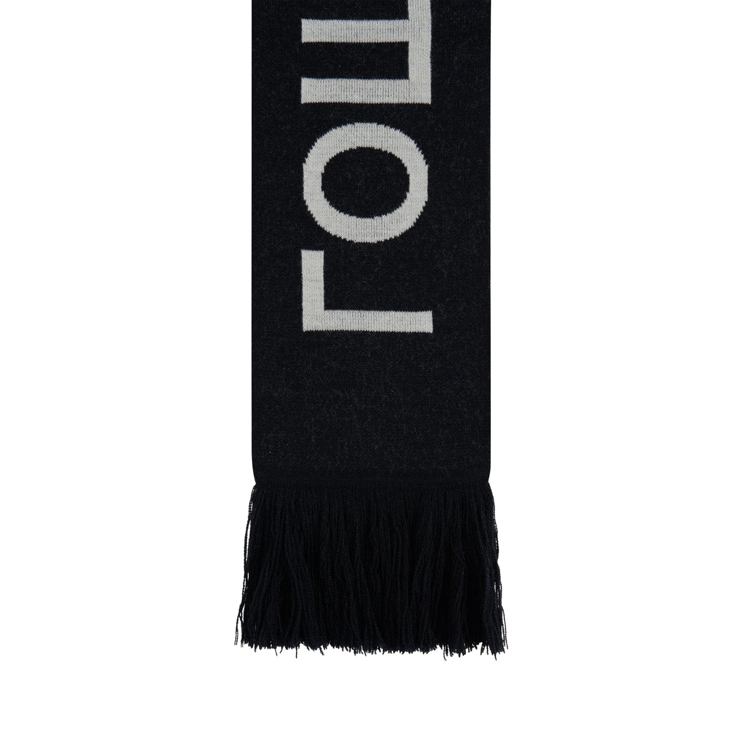 KNITTED SCARF / BLACK