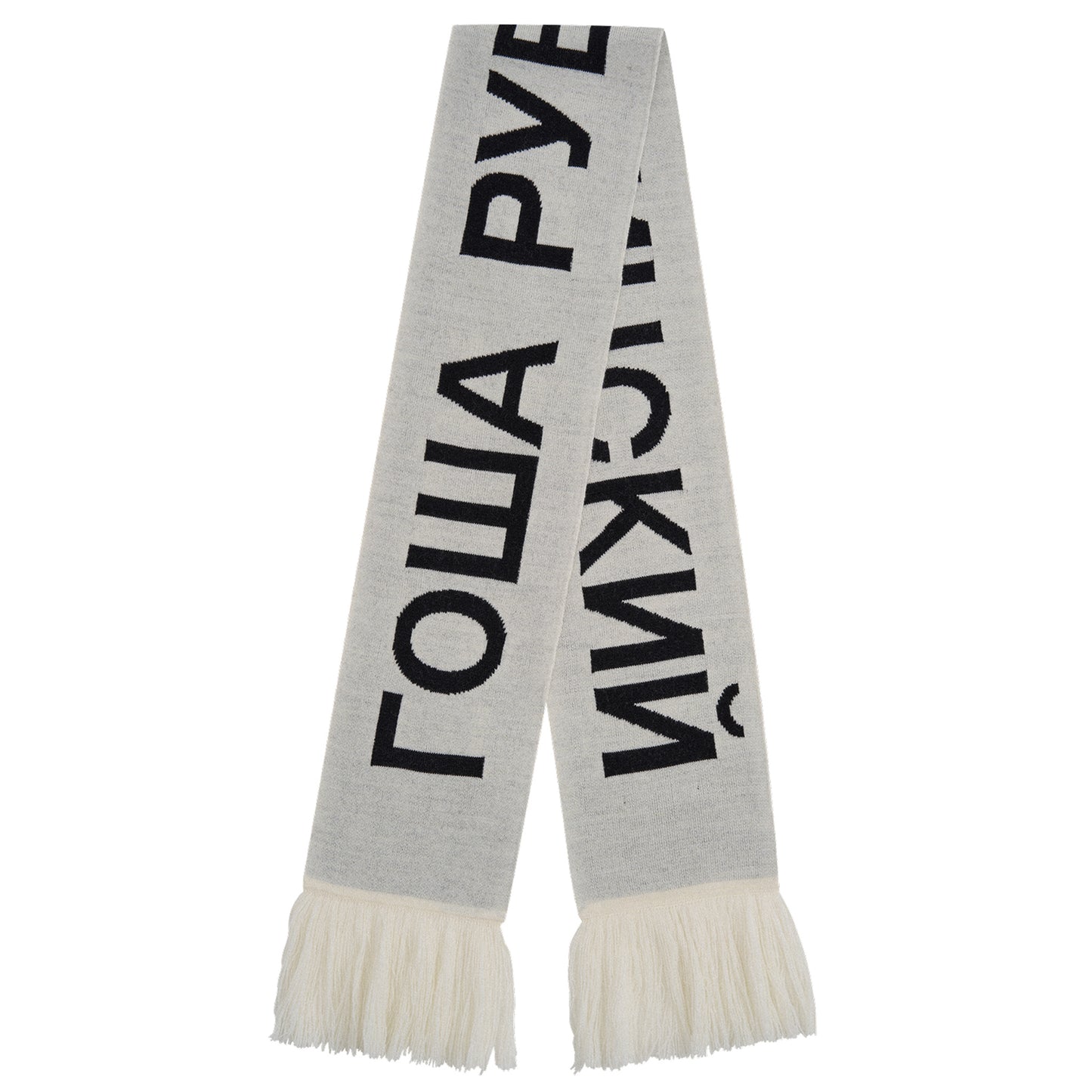 KNITTED SCARF / WHITE