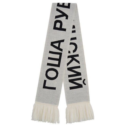 KNITTED SCARF / WHITE