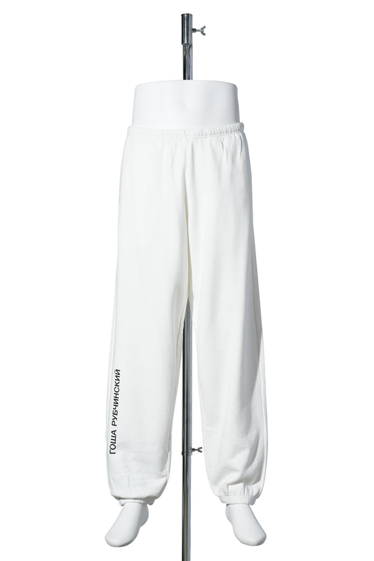 SWEAT PANTS / WHITE