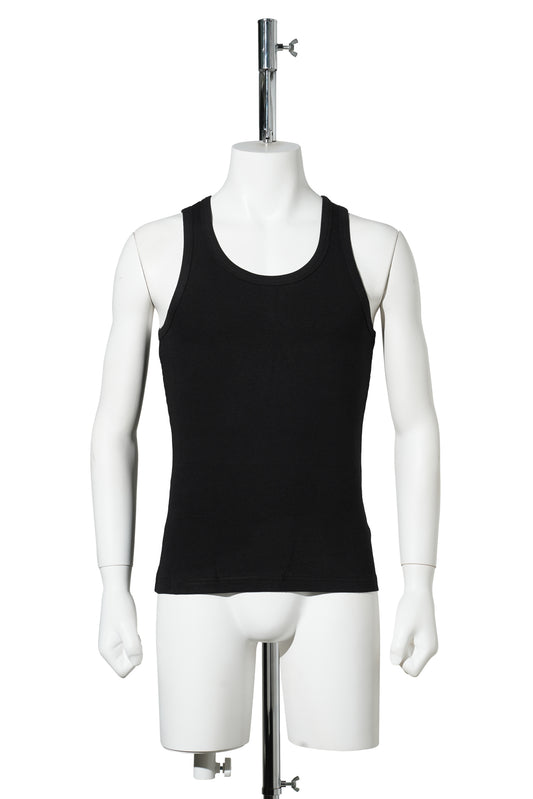 RIBBED TANK TOP / BLACK