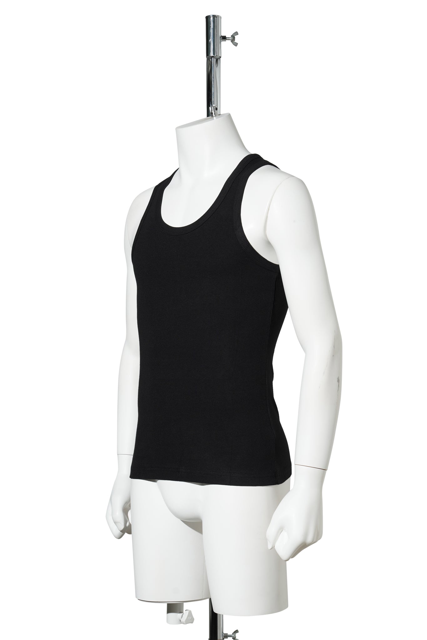 RIBBED TANK TOP / BLACK