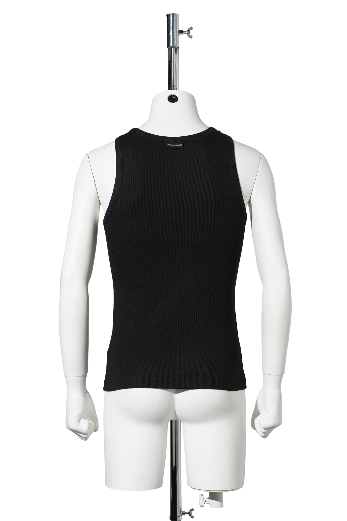 RIBBED TANK TOP / BLACK