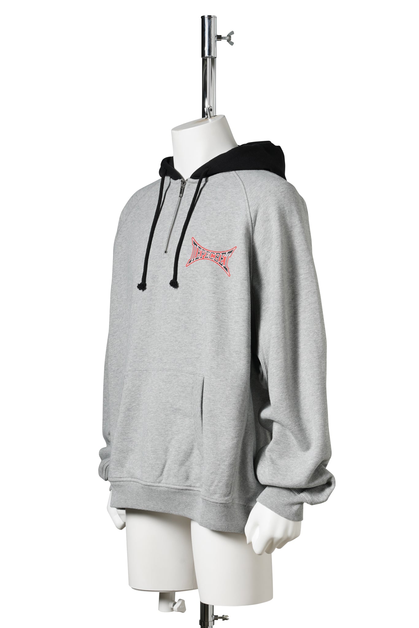 HOODIE / GREY-MELANGE
