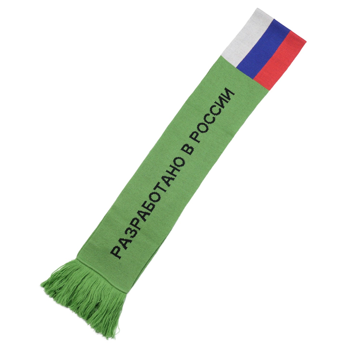 KNITTED SCARF / GREEN