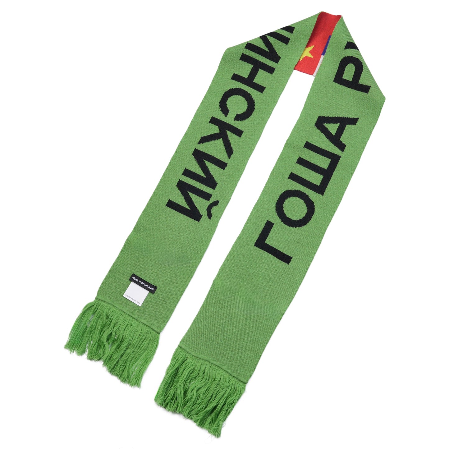 KNITTED SCARF / GREEN