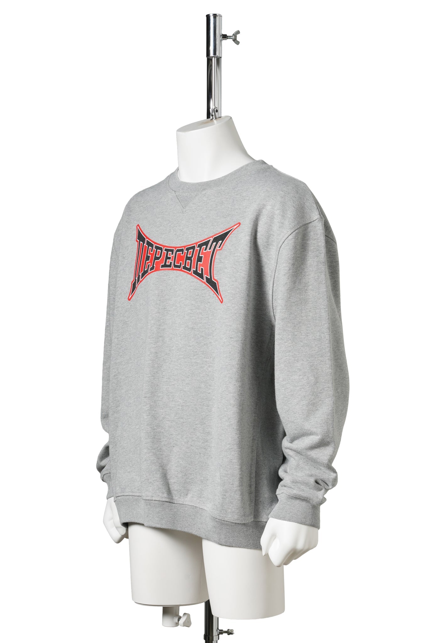 SWEATSHIRT / GREY-MELANGE