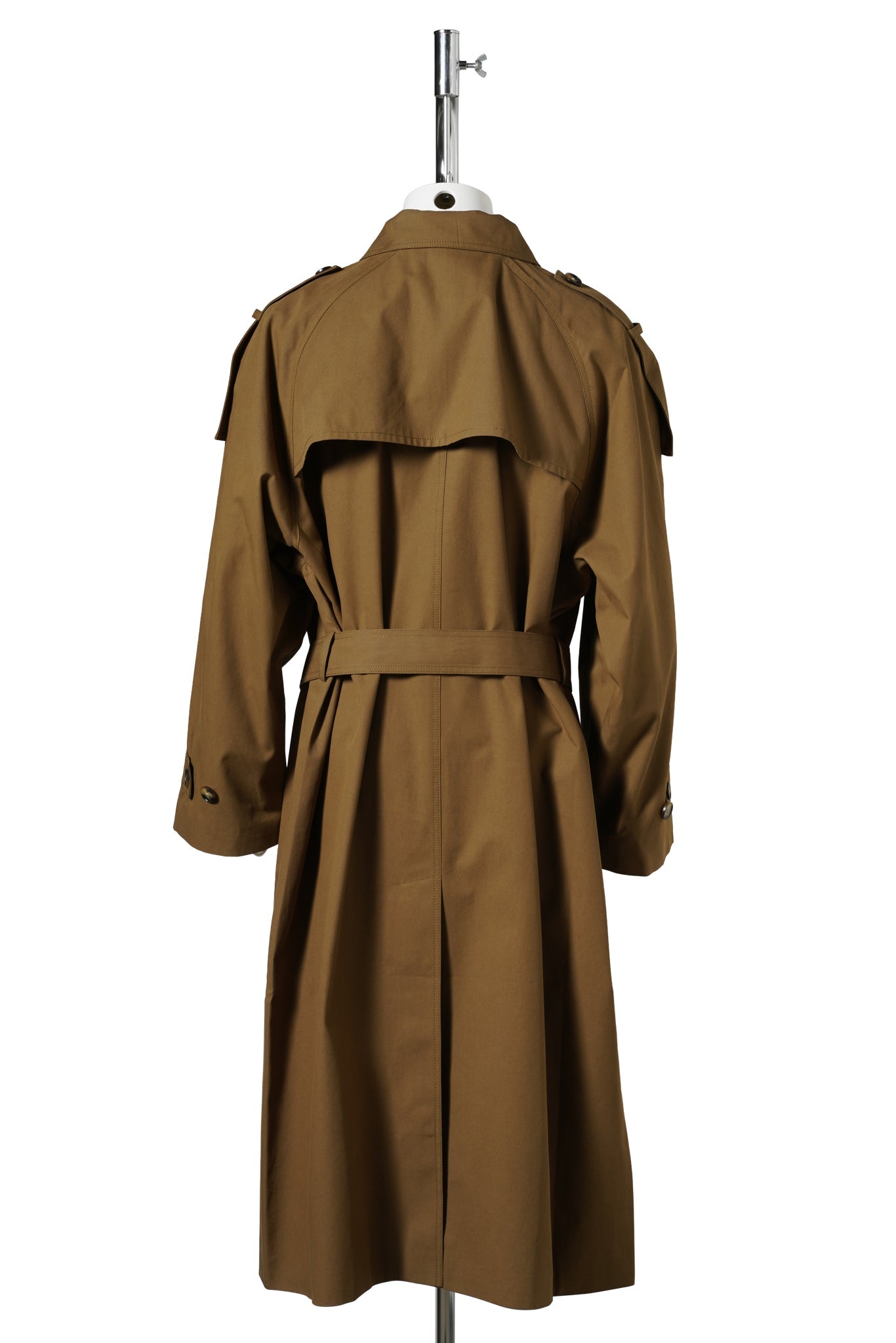 DOUBLE-BREASTED TRENCH COAT / KHAKI