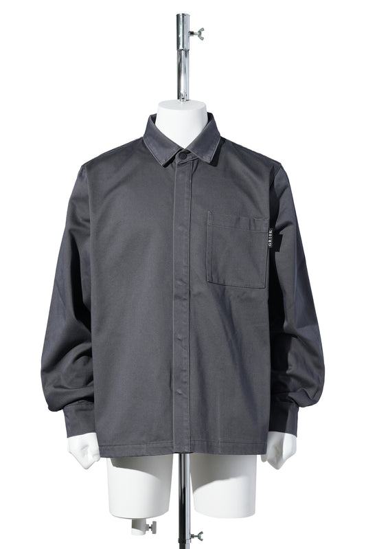 FR WASHED HEAVY SHIRT / 09 CONVOY GREY