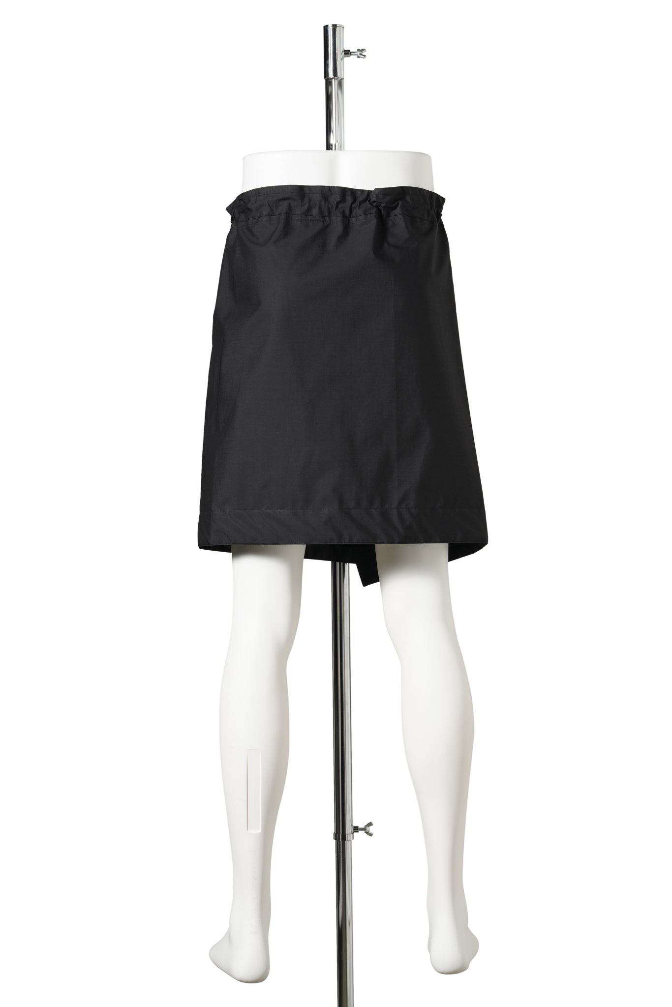 COTTON 3L PANEL SKIRT / 01:BLACK