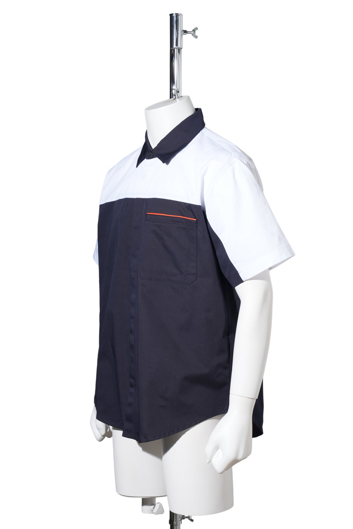 SOLID S/S SHIRT / 44:NAVY