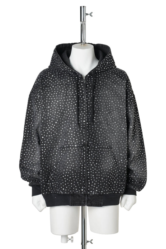 RA HOODIE / BLACK CRYSTAL