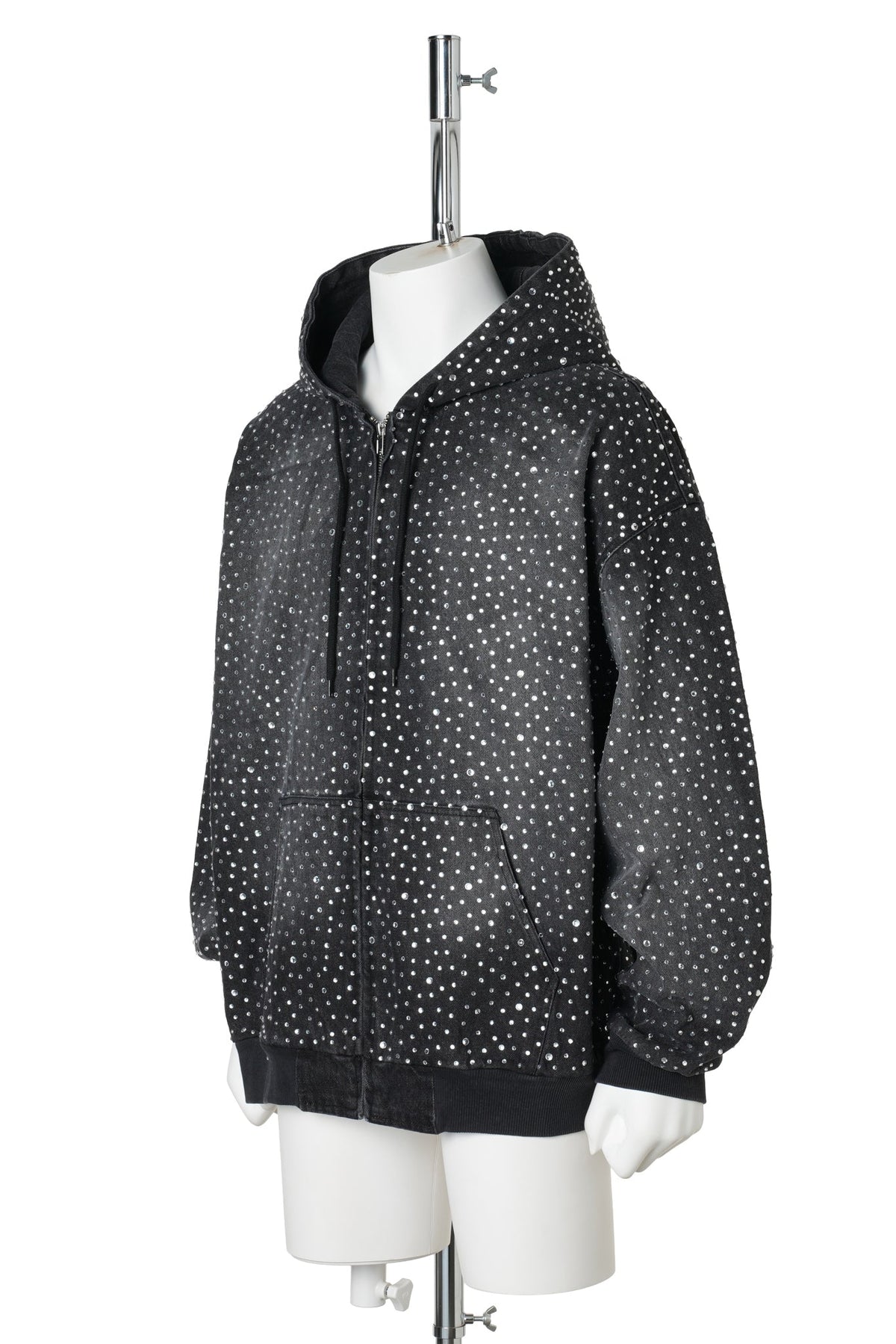 RA HOODIE / BLACK CRYSTAL