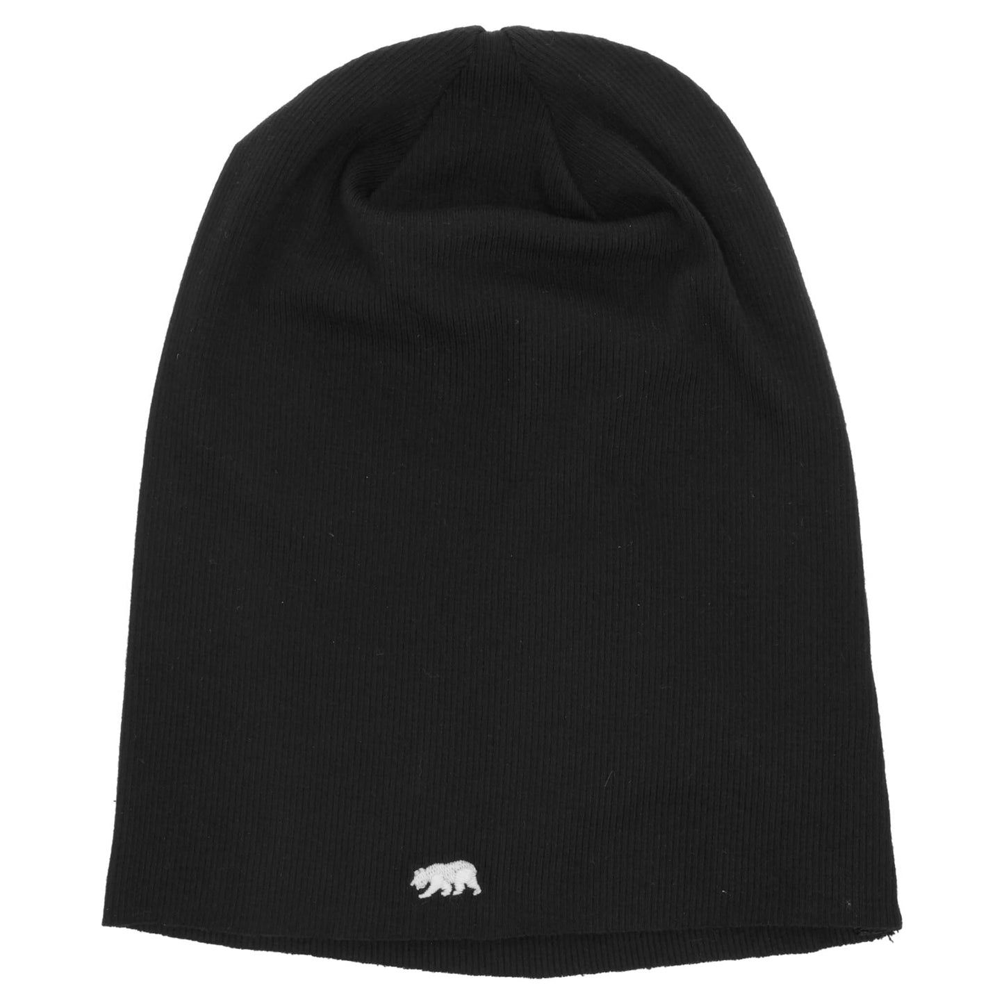 RIBBED BEANIE / BLACK