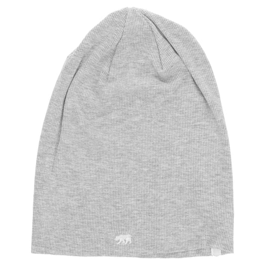 RIBBED BEANIE / GREY