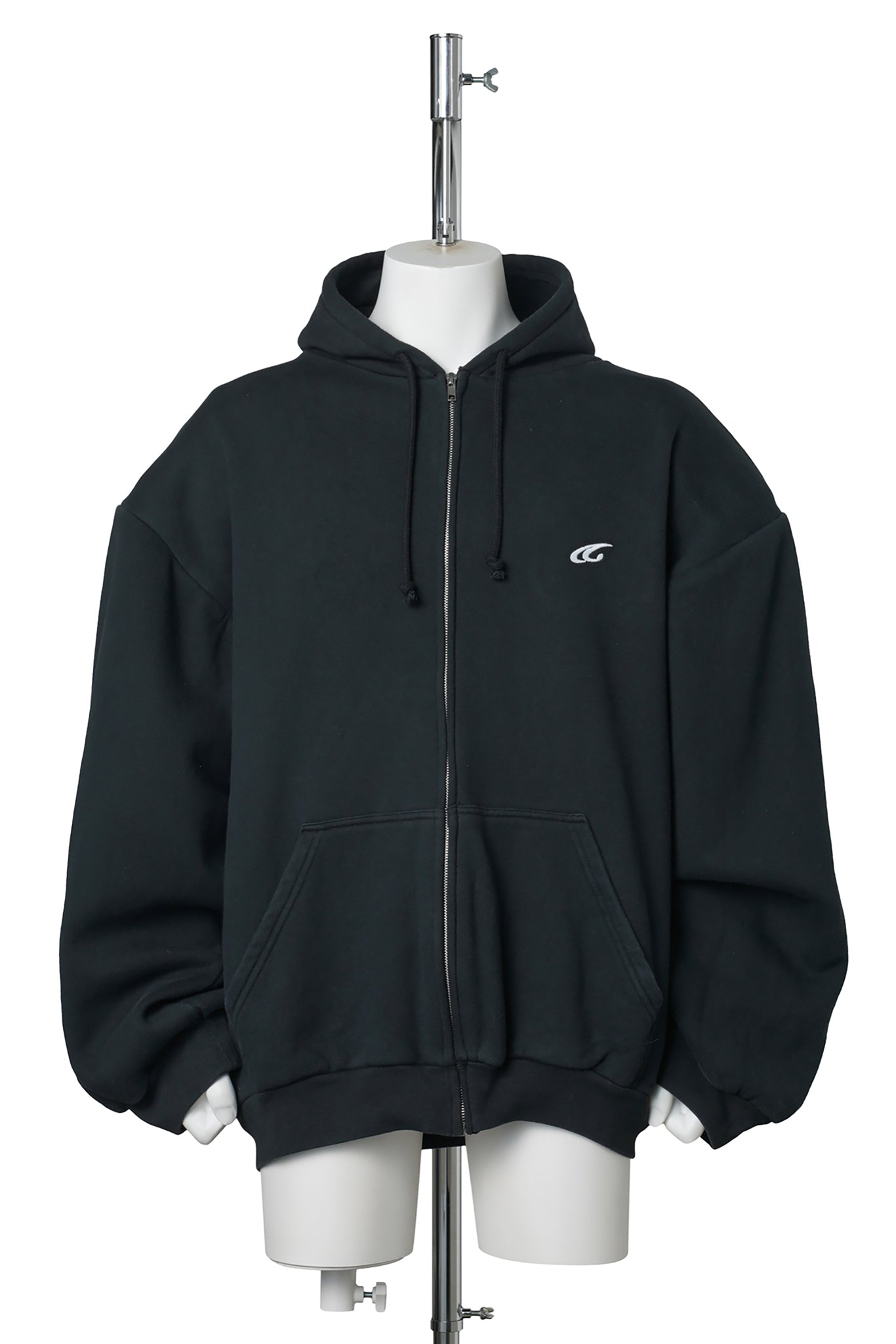 SHOULDER PAD HOODIE V2 / BLACK
