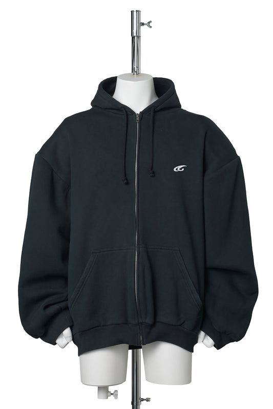 SHOULDER PAD HOODIE V2 / BLACK