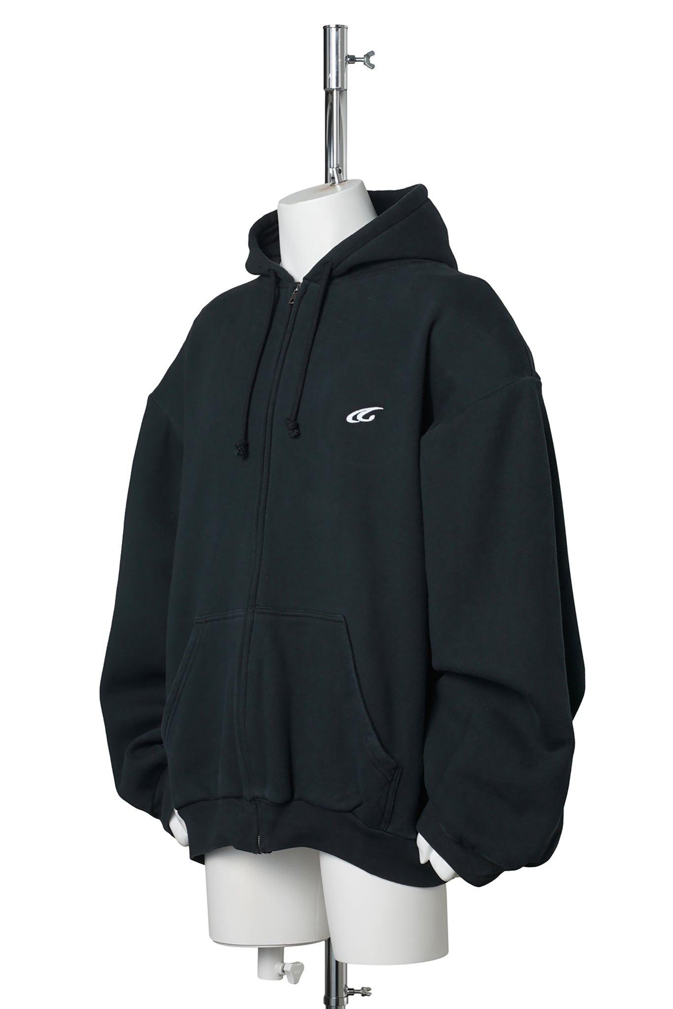 SHOULDER PAD HOODIE V2 / BLACK