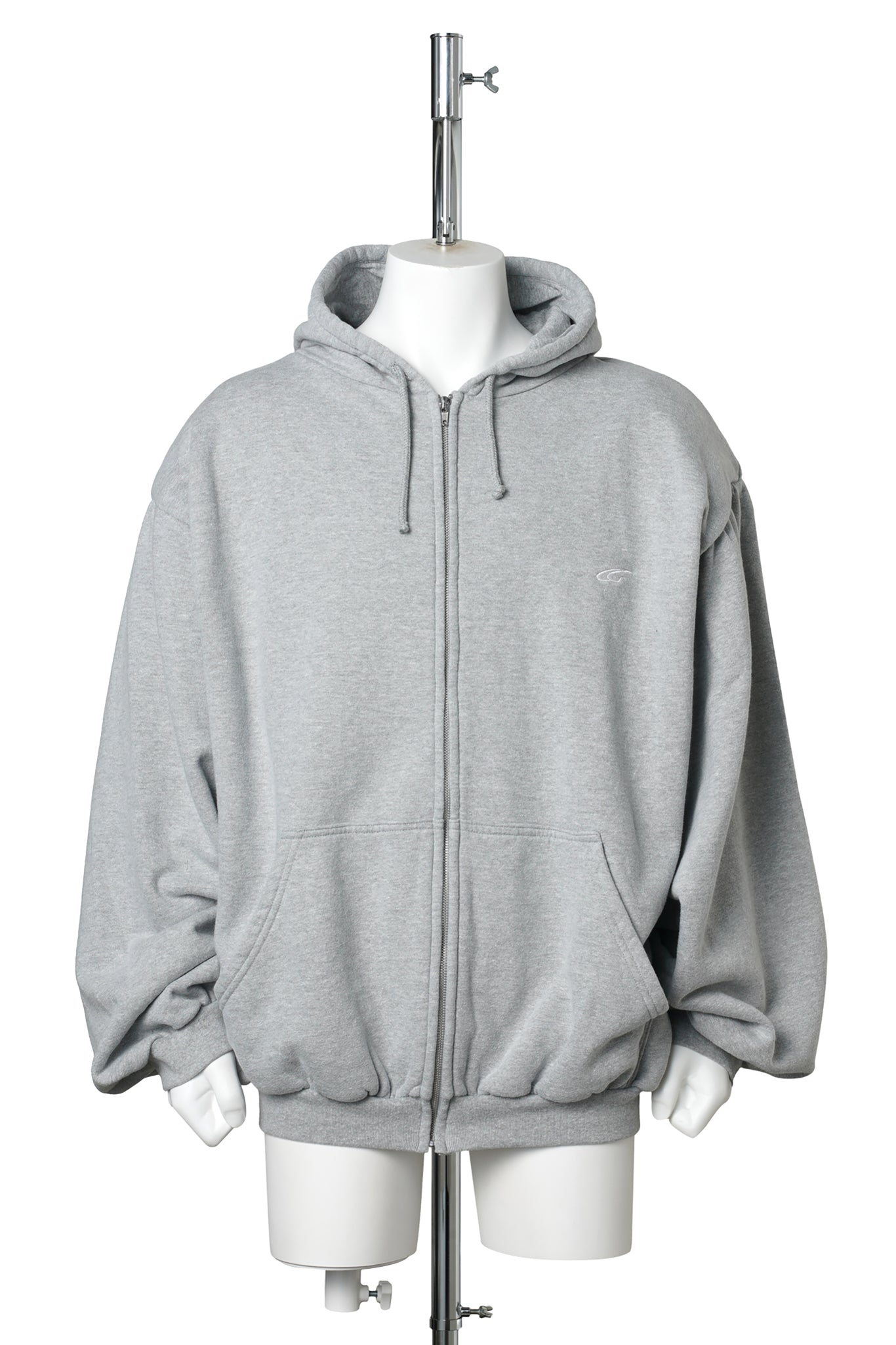 SHOULDER PAD HOODIE V2 / HEATHER GREY