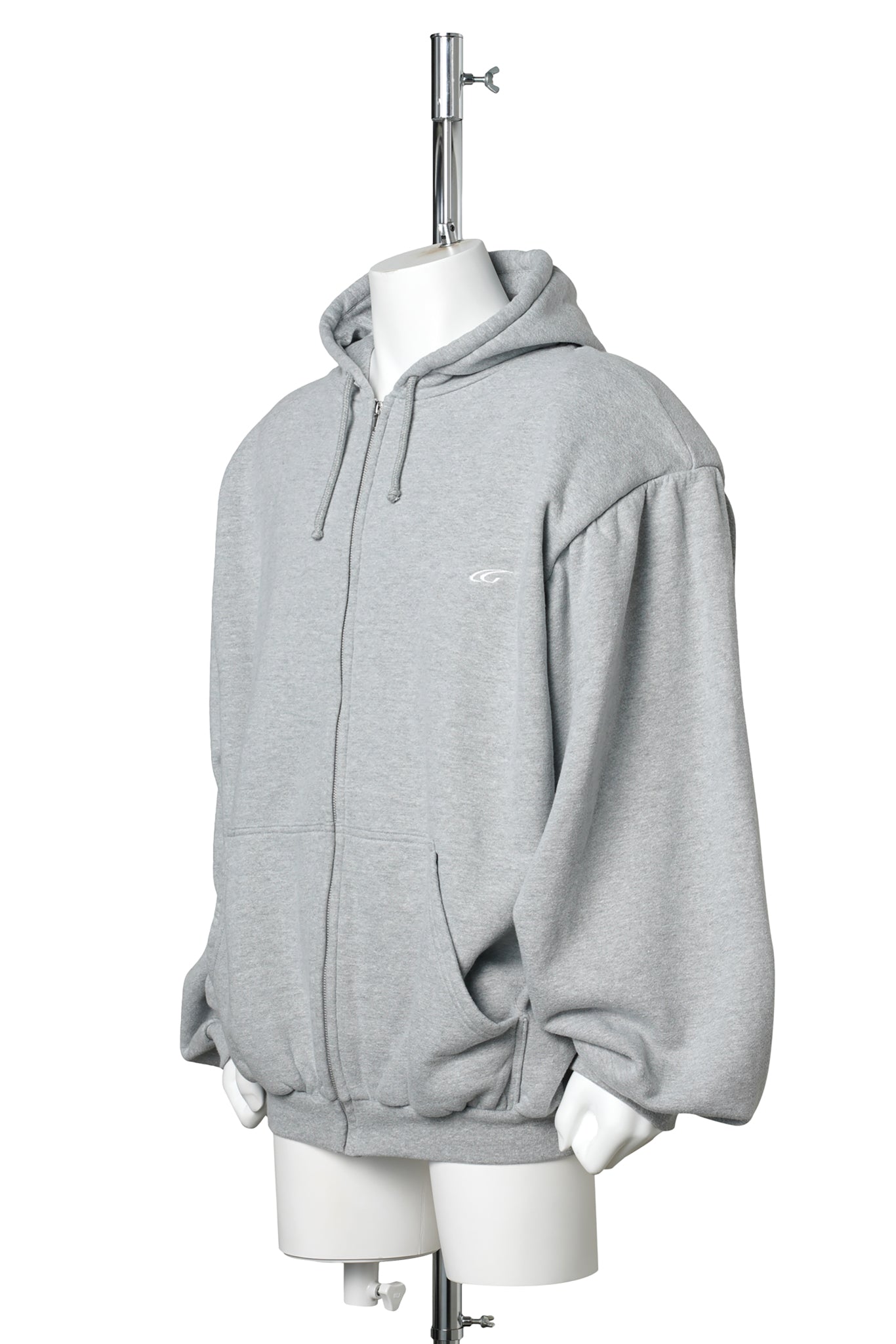 SHOULDER PAD HOODIE V2 / HEATHER GREY