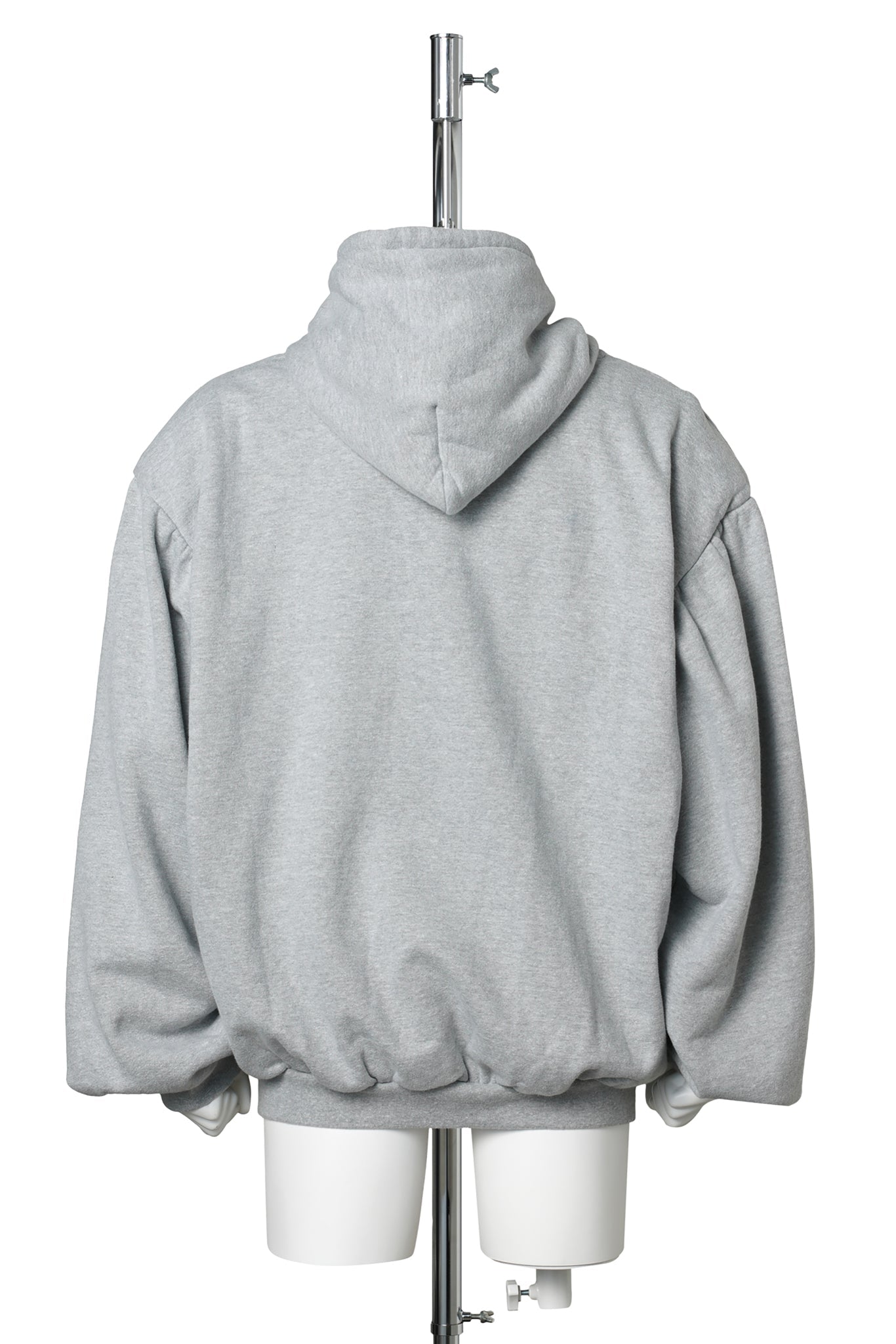 SHOULDER PAD HOODIE V2 / HEATHER GREY