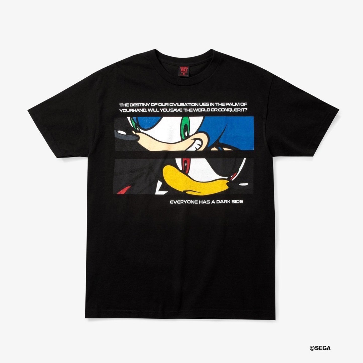 SEGA SONIC VS SHADOW SS TEE SHIRTS 06 / BLACK