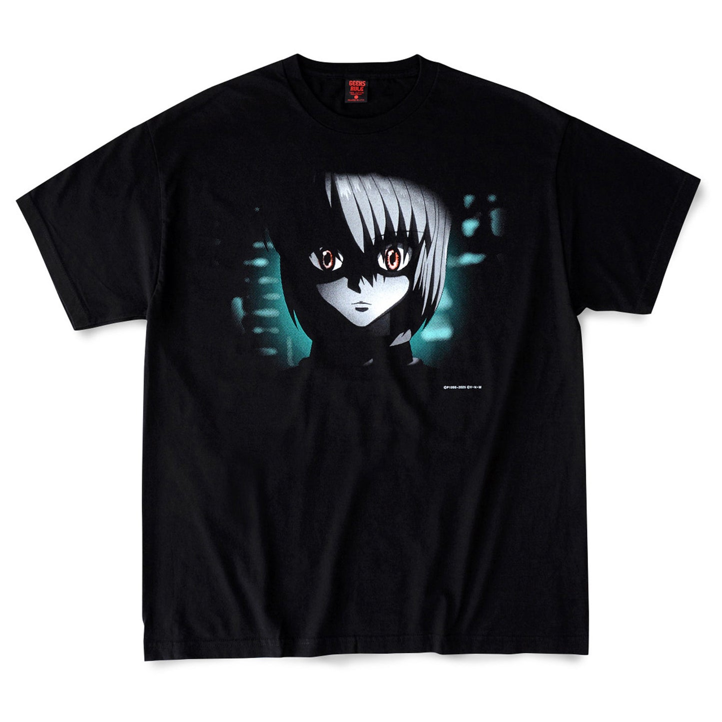 HUNTERxHUNTER x GEEKS RULE SILKCREEN PRINTING T SHIRT "クラピカ" / BLACK
