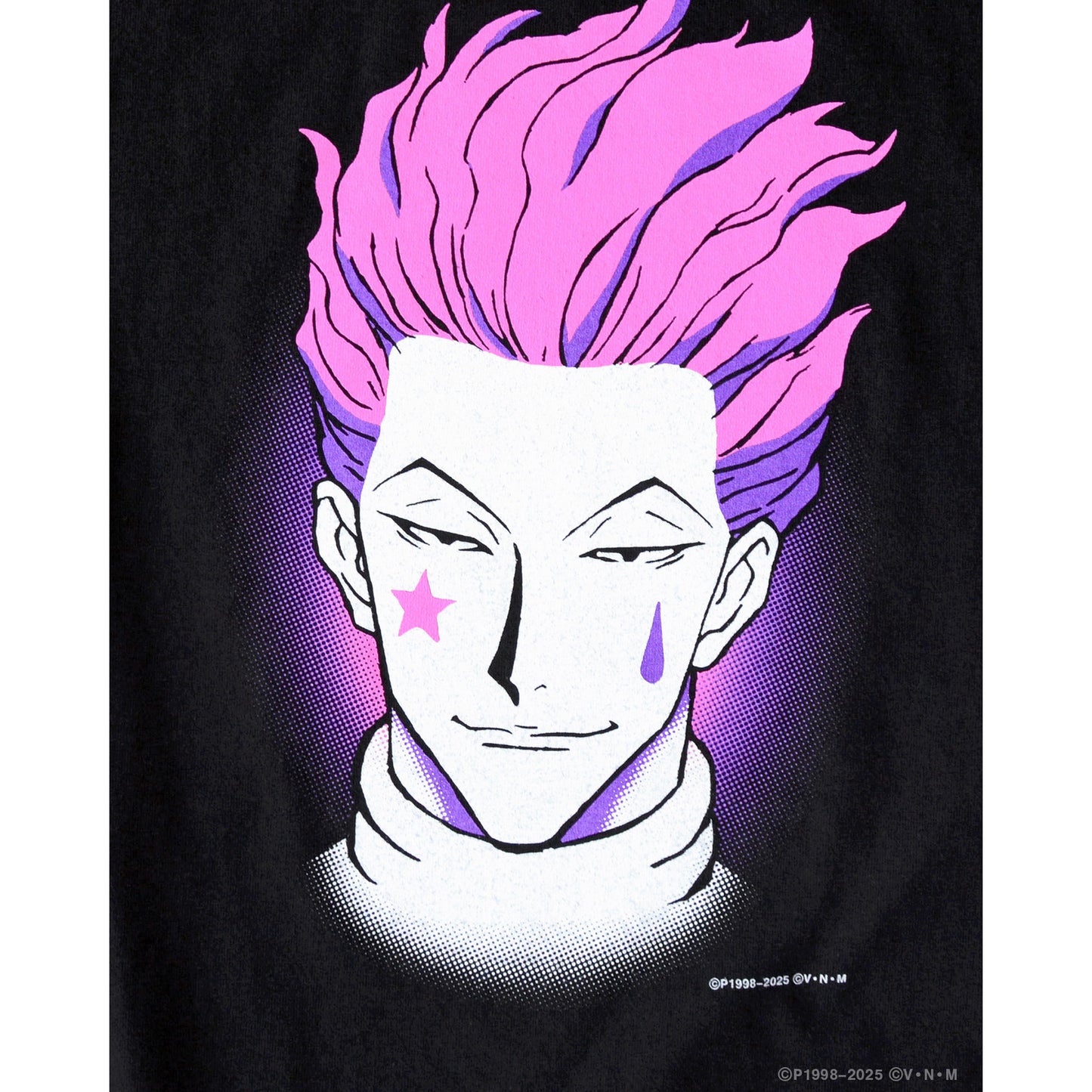 HUNTERxHUNTER x GEEKS RULE SILKCREEN PRINTING T SHIRT "ヒソカ" / BLACK