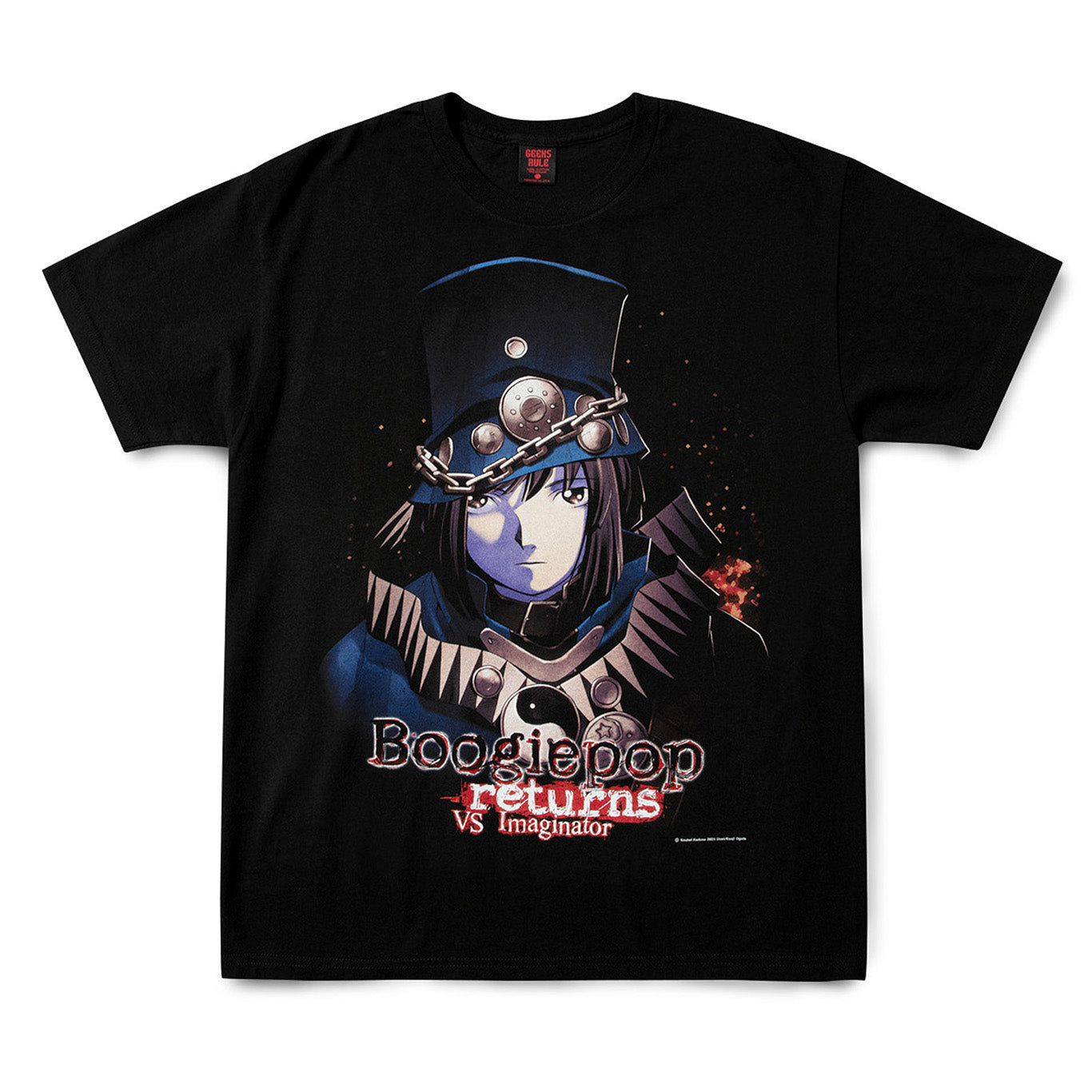 Boogiepop Returns VS Imaginator × GEEKS RULE 15 SILKSCREEN PRINTING T SHIRT / BLACK
