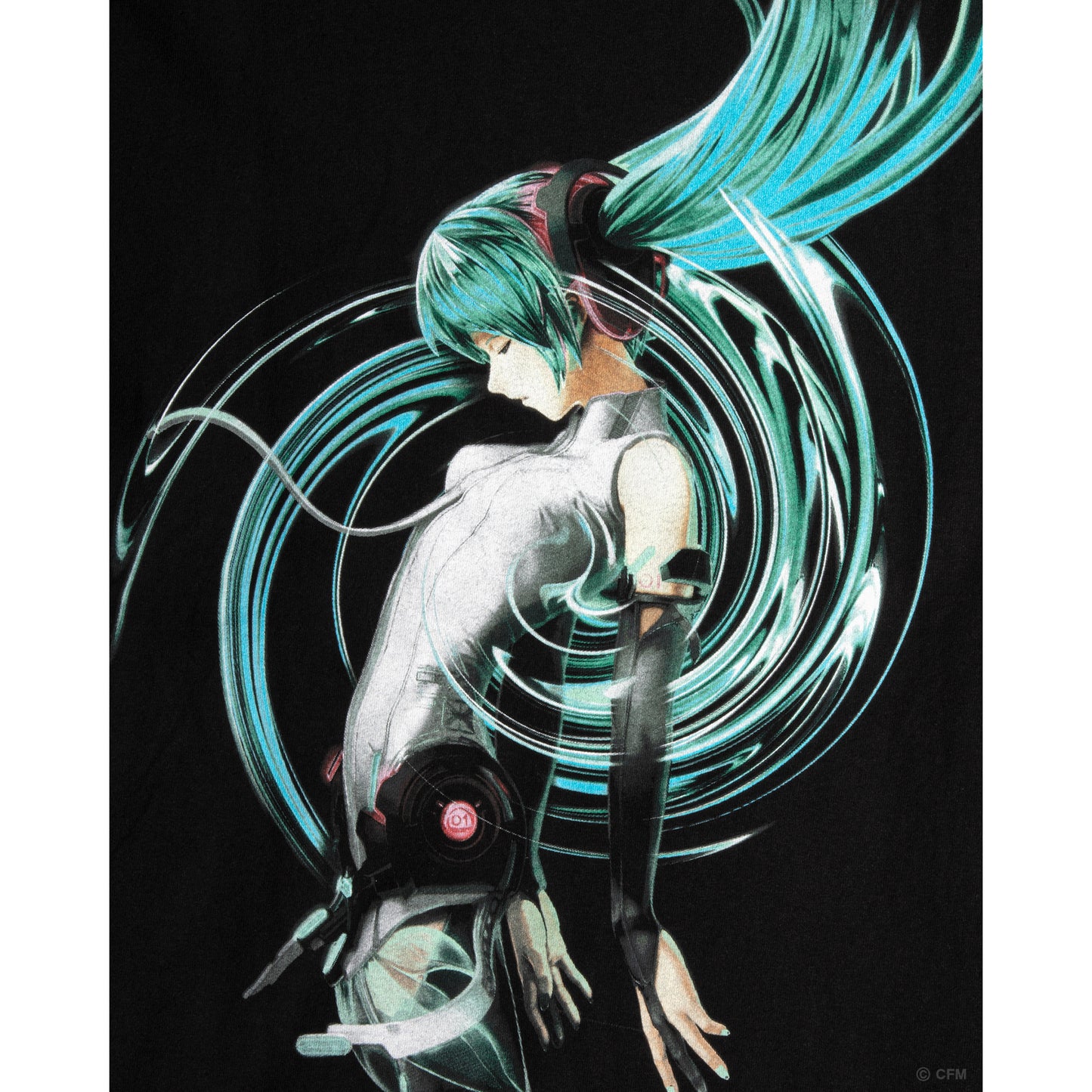 HATSUNE MIKU x GEEKS RULE 15 SILKSCREEN PRINTING T SHIRT vol.02 / BLACK