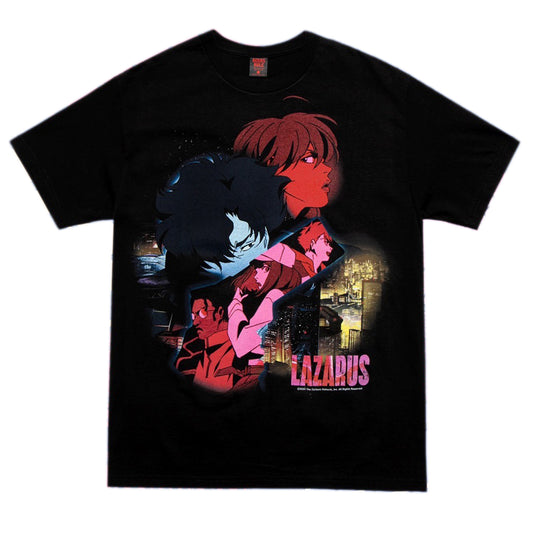 LAZARUS x GEEKS RULE 15 SILKSCREEN PRINTING T SHIRT / BLACK