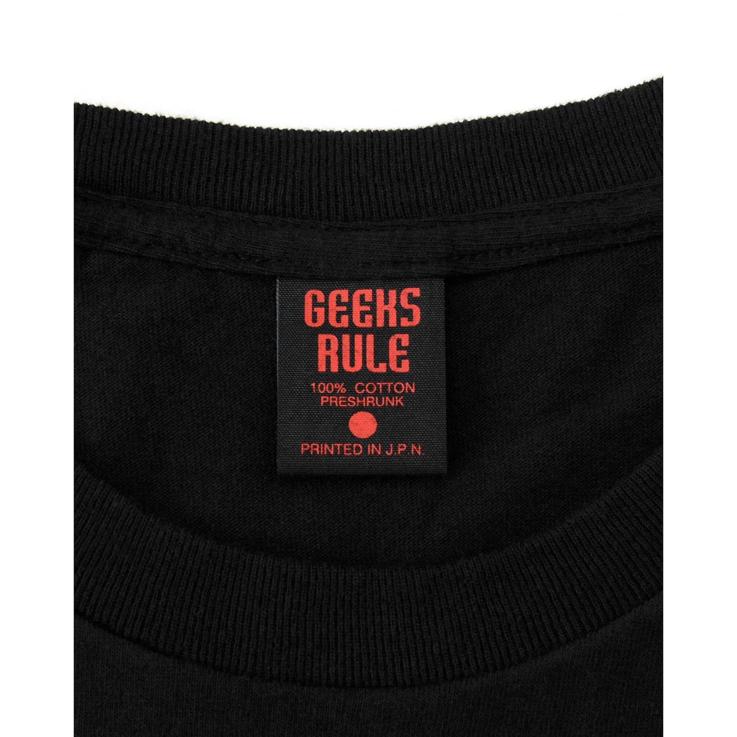 LAZARUS x GEEKS RULE 15 SILKSCREEN PRINTING T SHIRT / BLACK