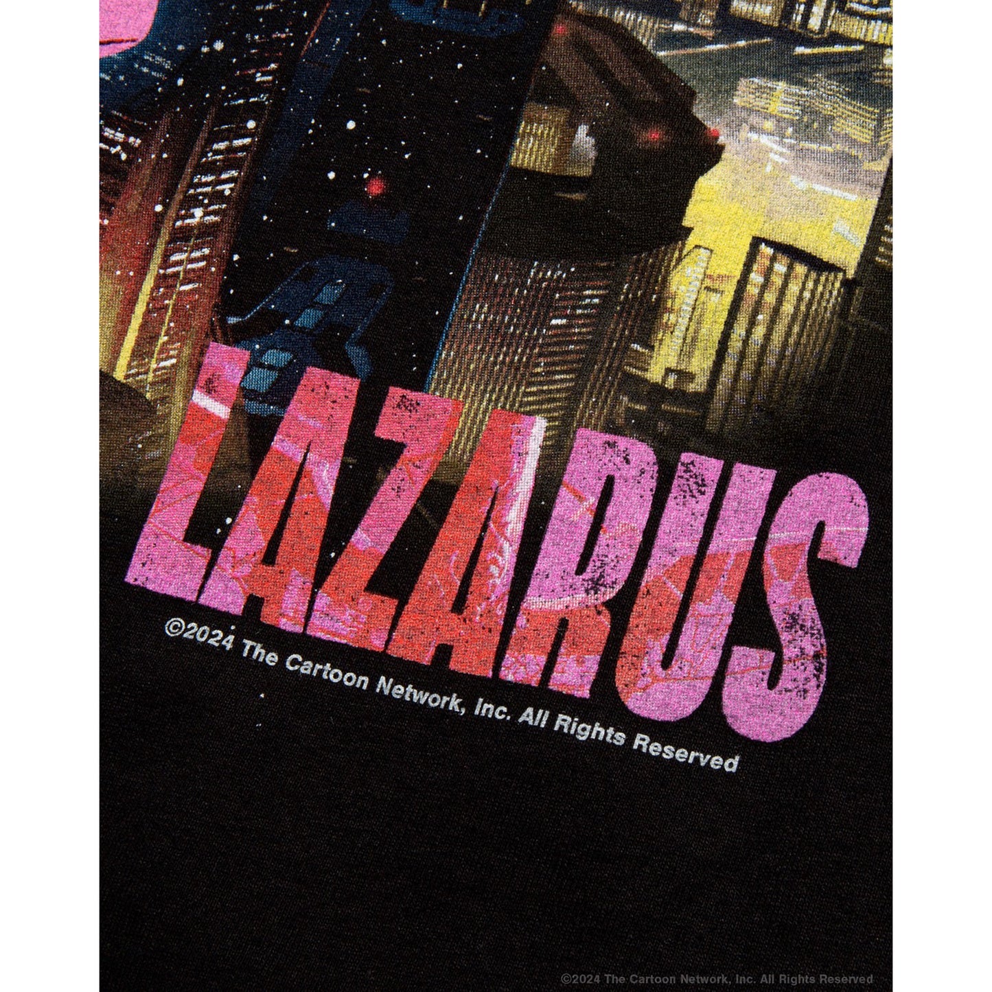 LAZARUS x GEEKS RULE 15 SILKSCREEN PRINTING T SHIRT / BLACK