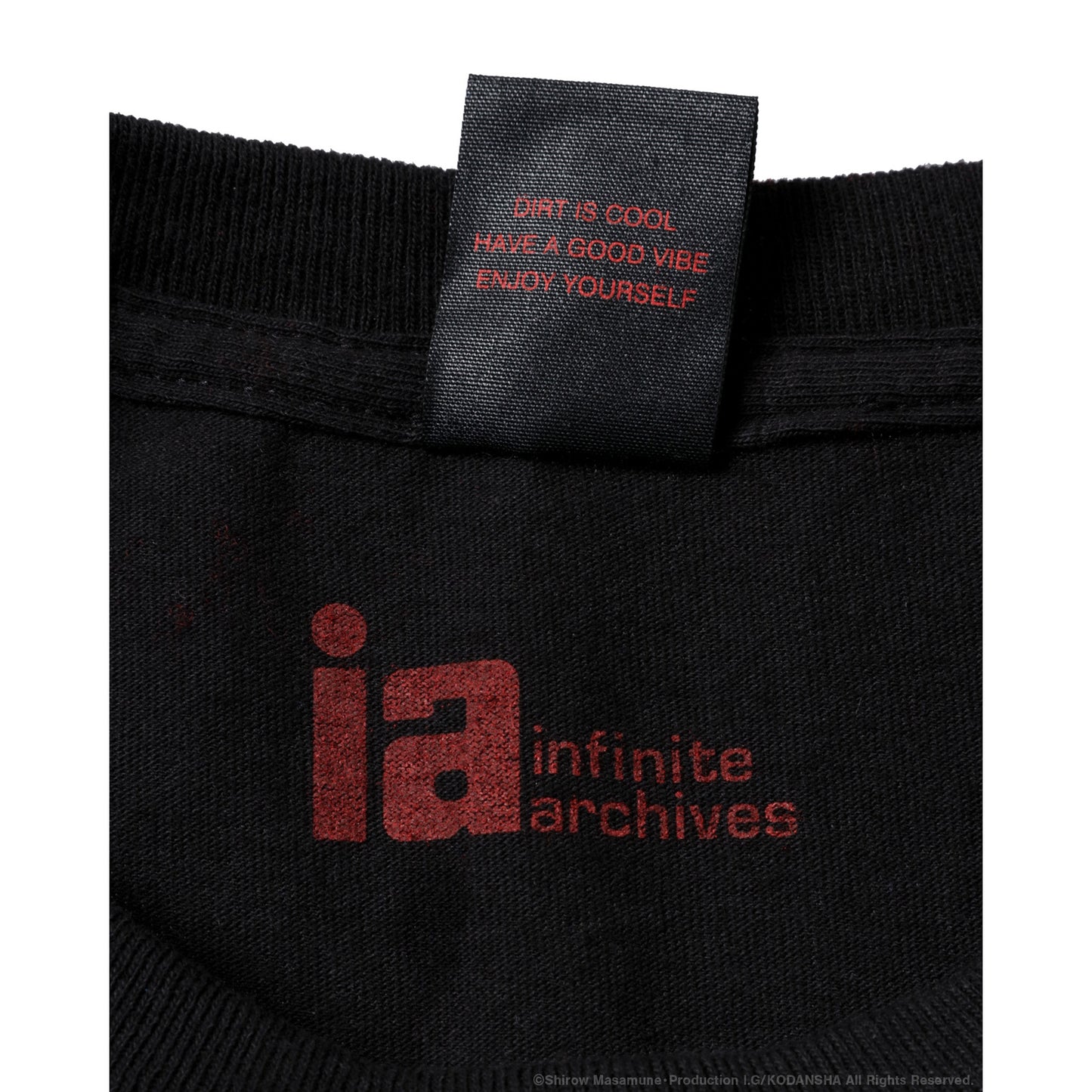 GHOST IN THE SHELL STAND ALONE COMPLEX × Infinite Archives × GEEKS RULE 15 SILKSCREEN PRINTING T SHIRT / BLACK