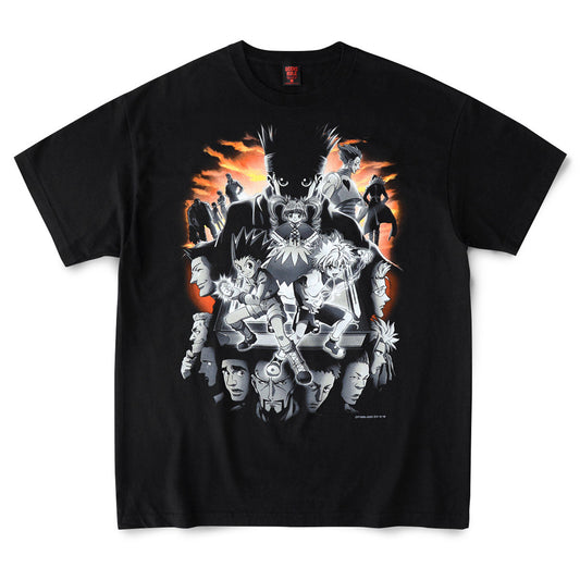 HUNTERxHUNTER x GEEKS RULE SILKSCREEN PRINTING T SHIRT "グリードアイランド" / BLACK