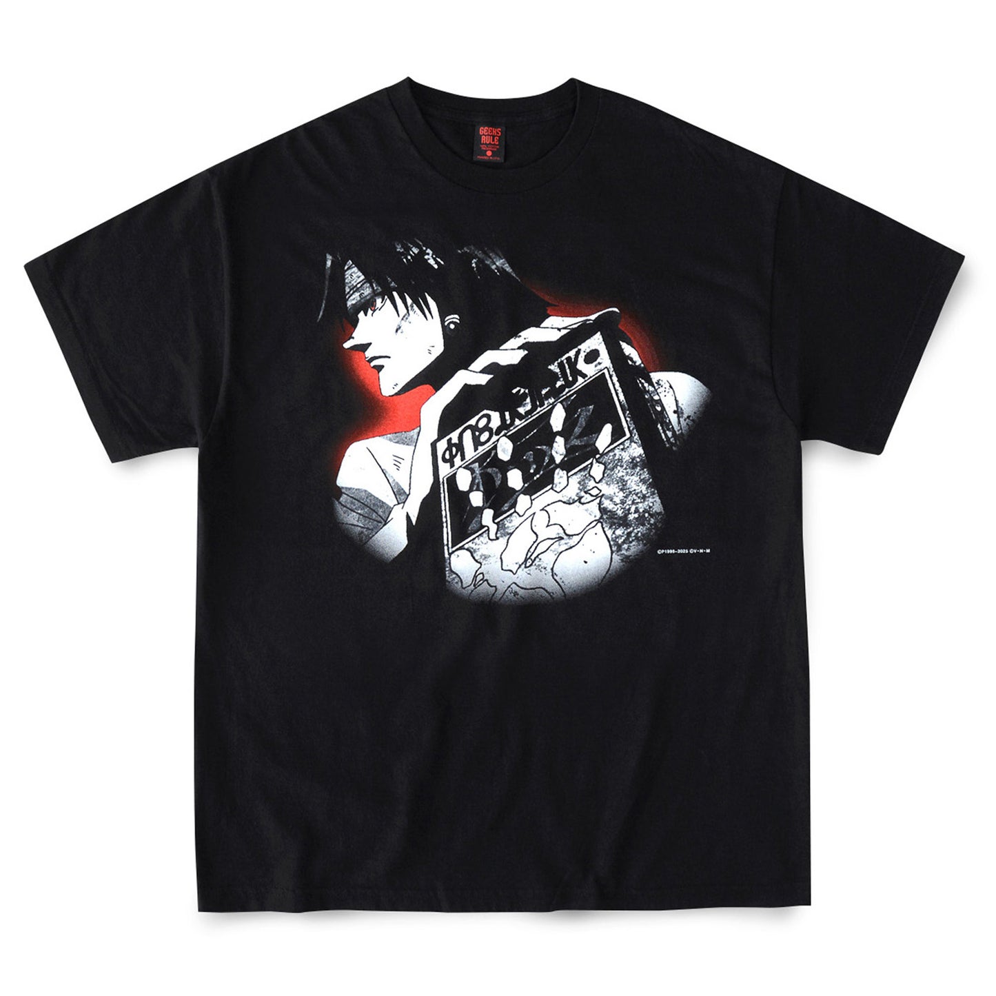 HUNTERxHUNTER x GEEKS RULE SILKSCREEN PRINTING T SHIRT "クロロ" / BLACK