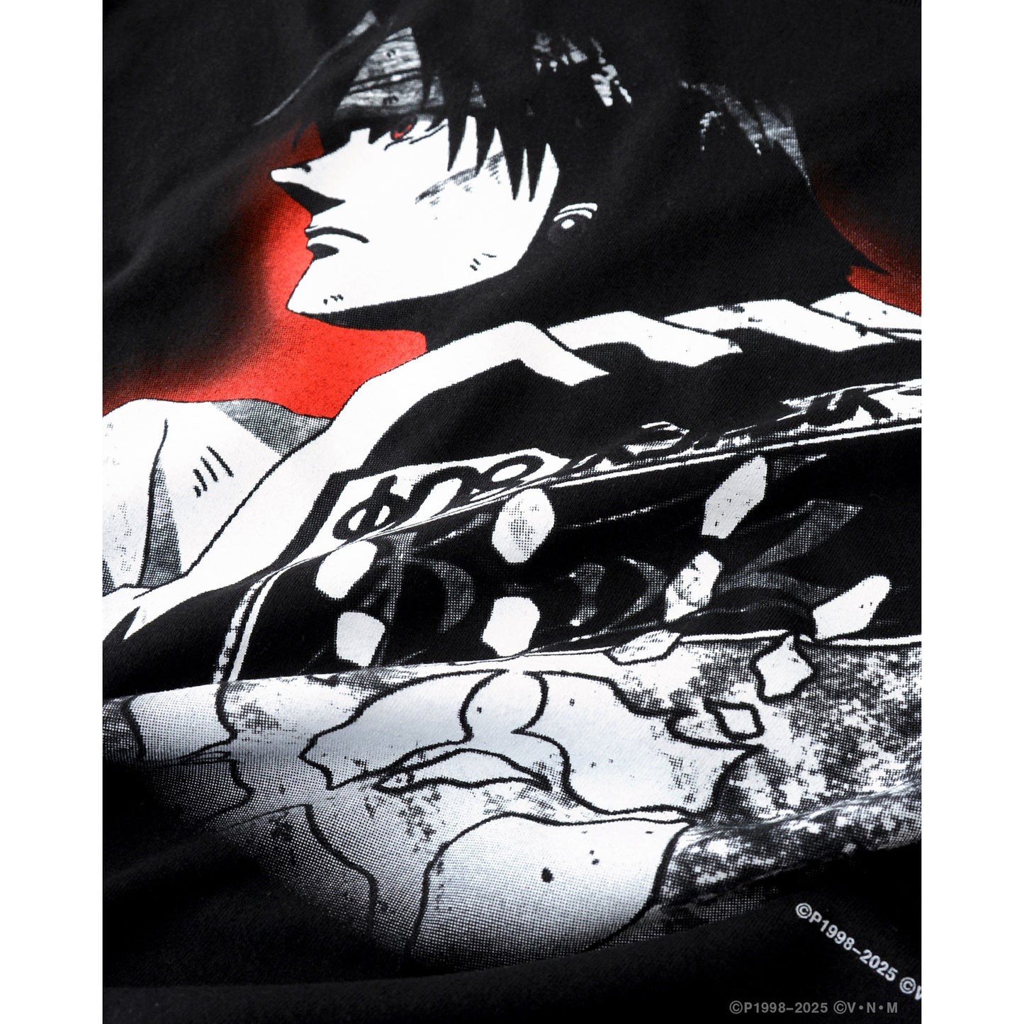 HUNTERxHUNTER x GEEKS RULE SILKSCREEN PRINTING T SHIRT "クロロ" / BLACK