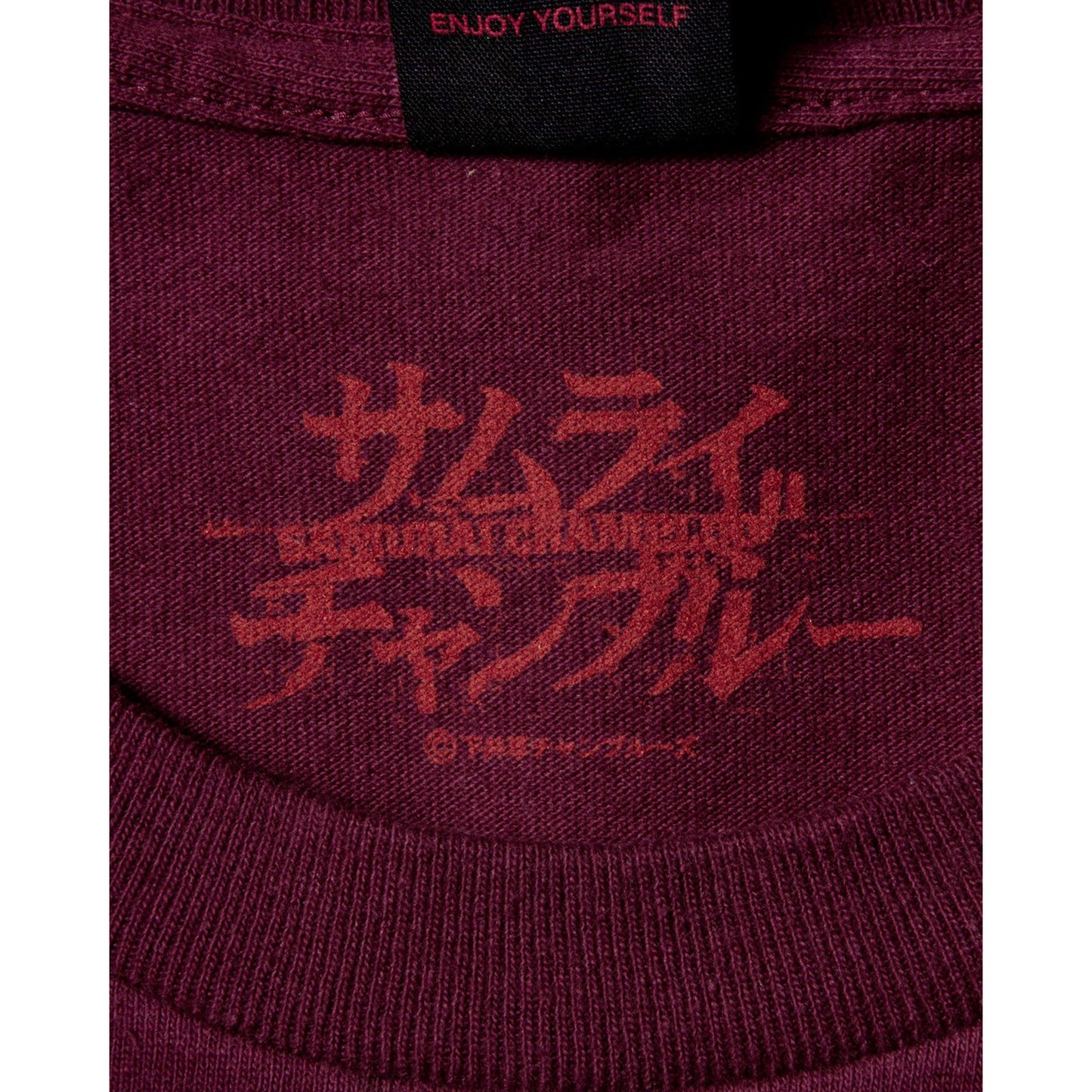 サムライチャンプルー x GEEKS RULE 15 SILKSCREEN PRINTING T SHIRT / BURGUNDY