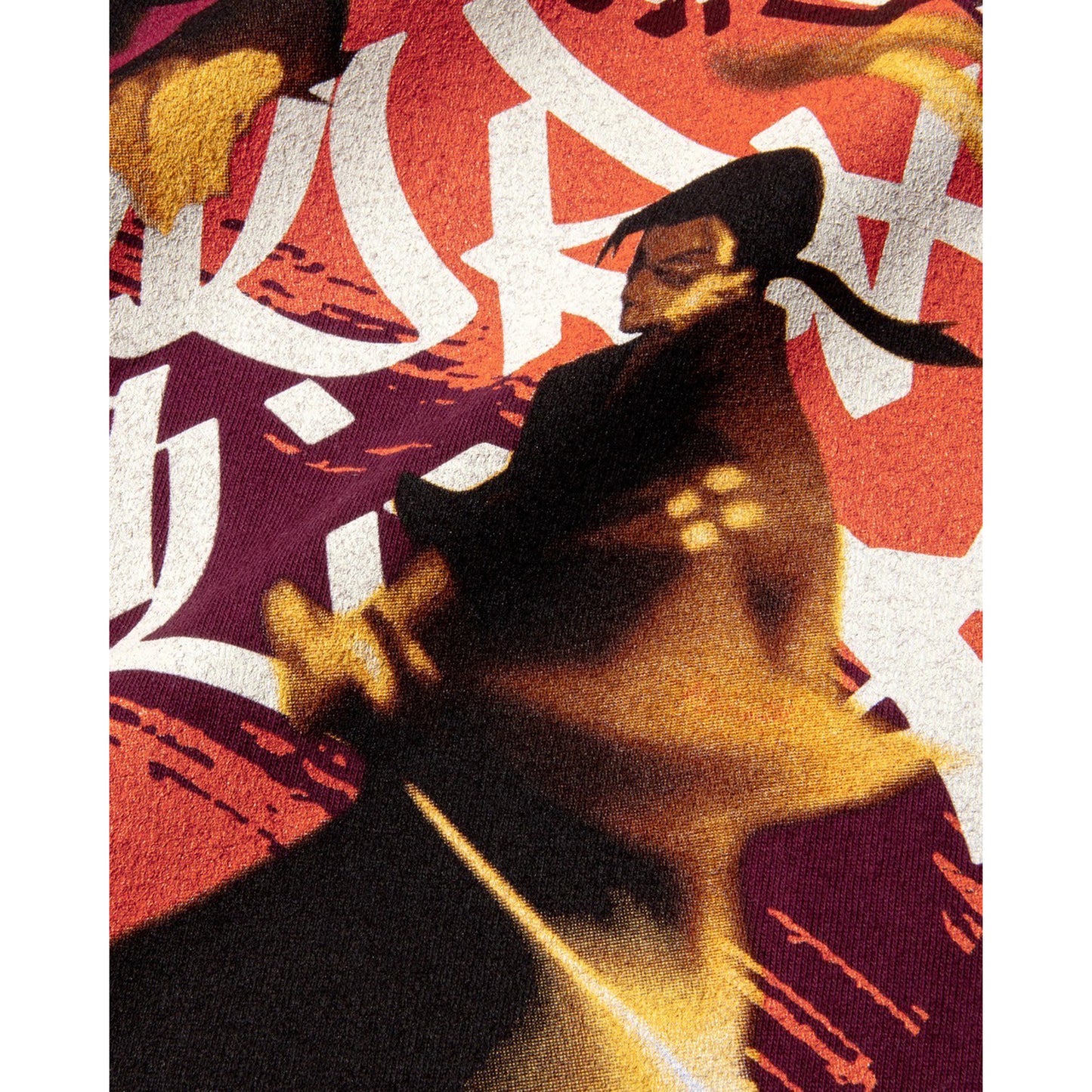 サムライチャンプルー x GEEKS RULE 15 SILKSCREEN PRINTING T SHIRT / BURGUNDY