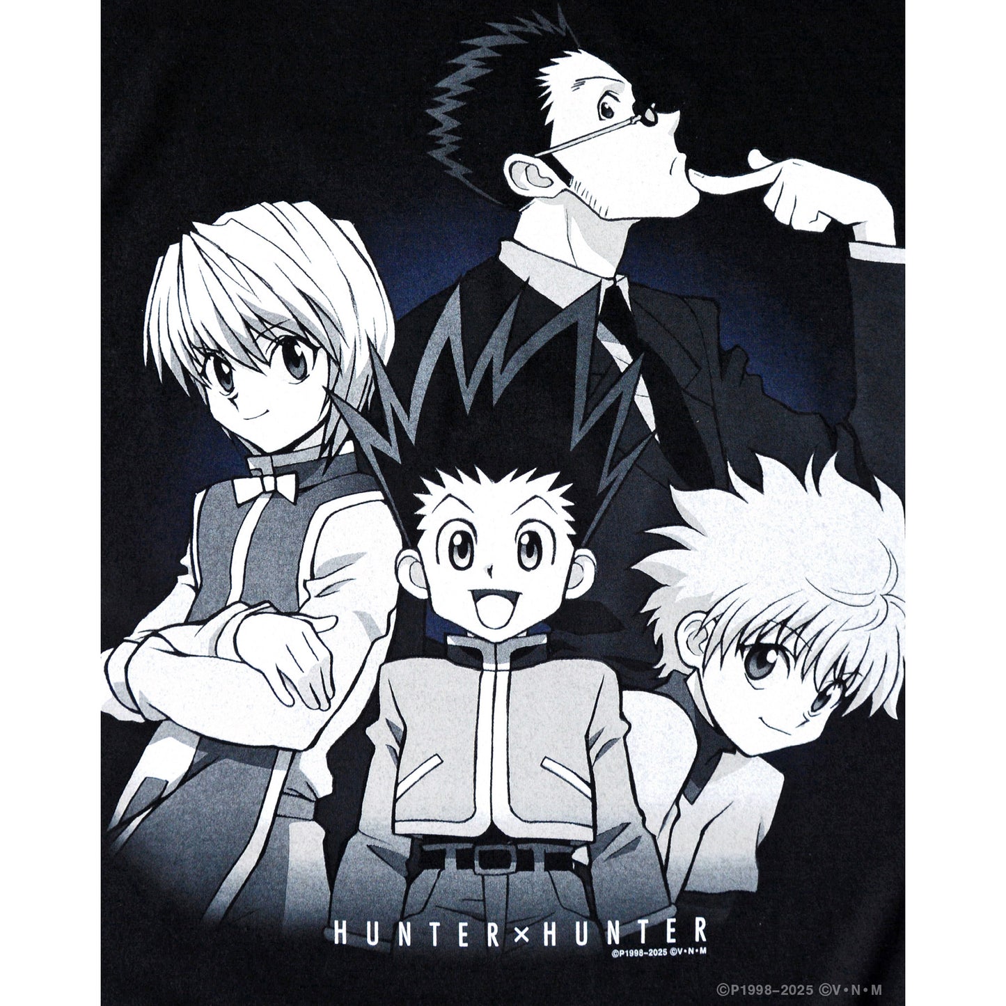 HUNTERxHUNTER x GEEKS RULE SILKCREEN PRINTING T SHIRT "カルテット" / BLACK