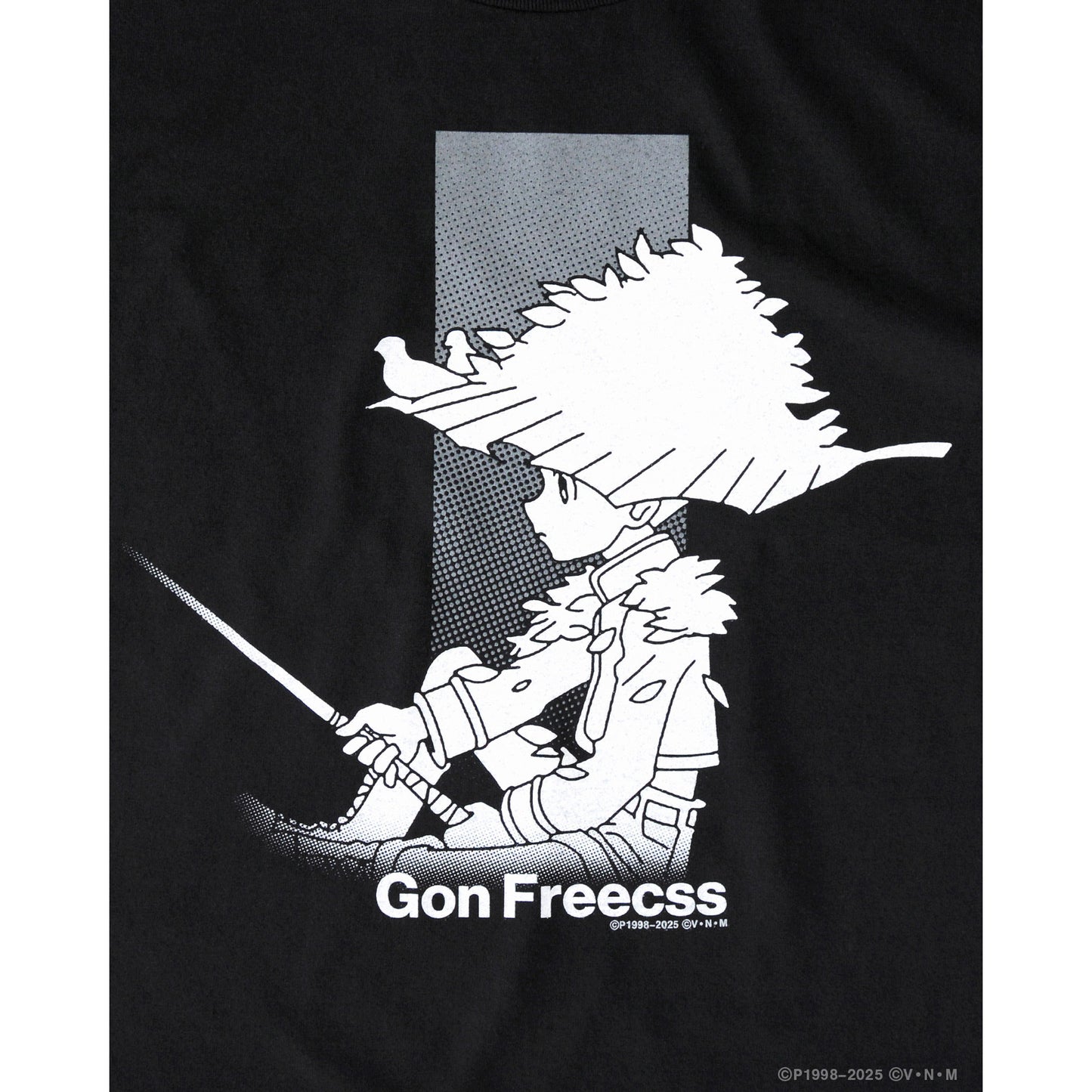 HUNTERxHUNTER x GEEKS RULE SILKCREEN PRINTING T SHIRT "ゴン" / BLACK