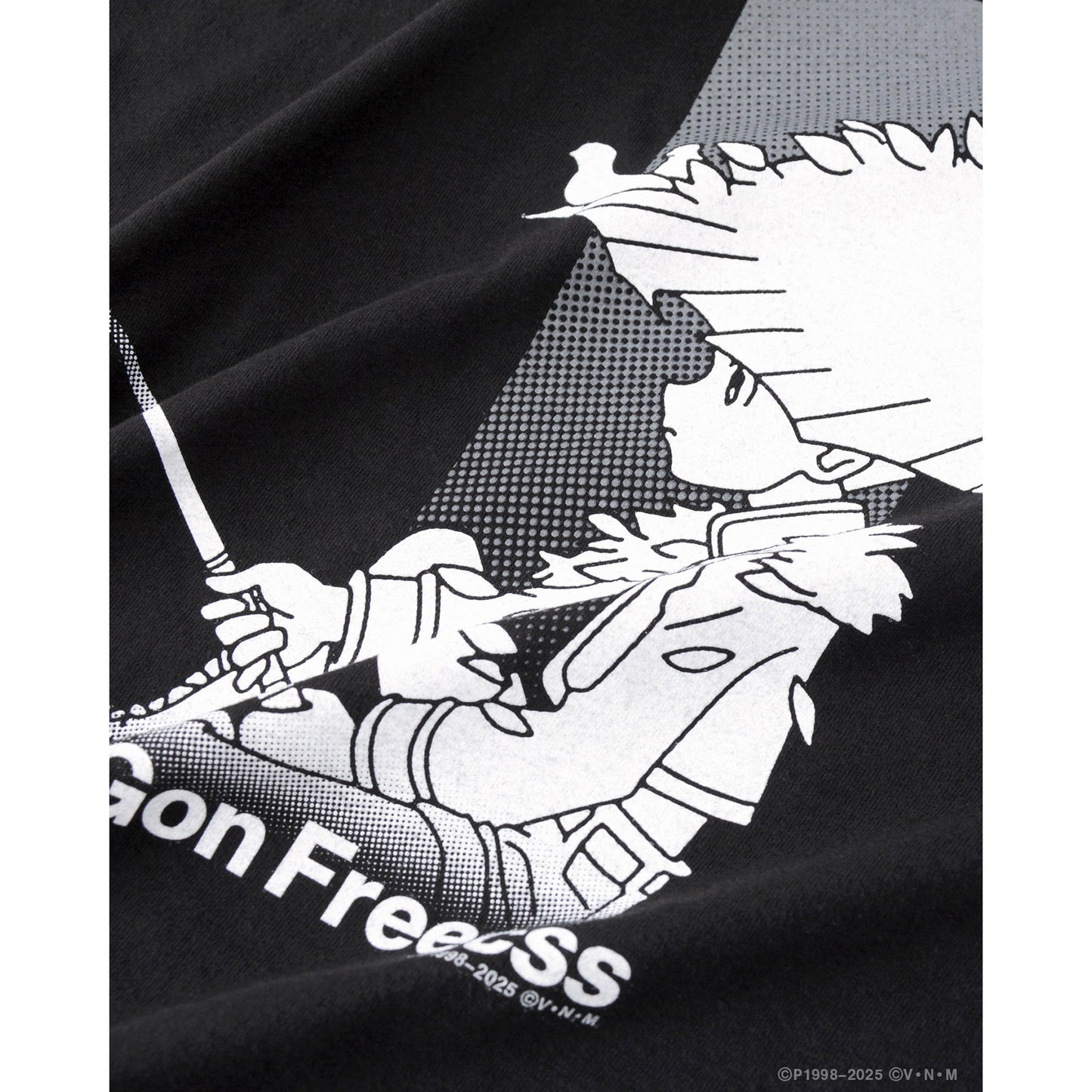 HUNTERxHUNTER x GEEKS RULE SILKCREEN PRINTING T SHIRT "ゴン" / BLACK